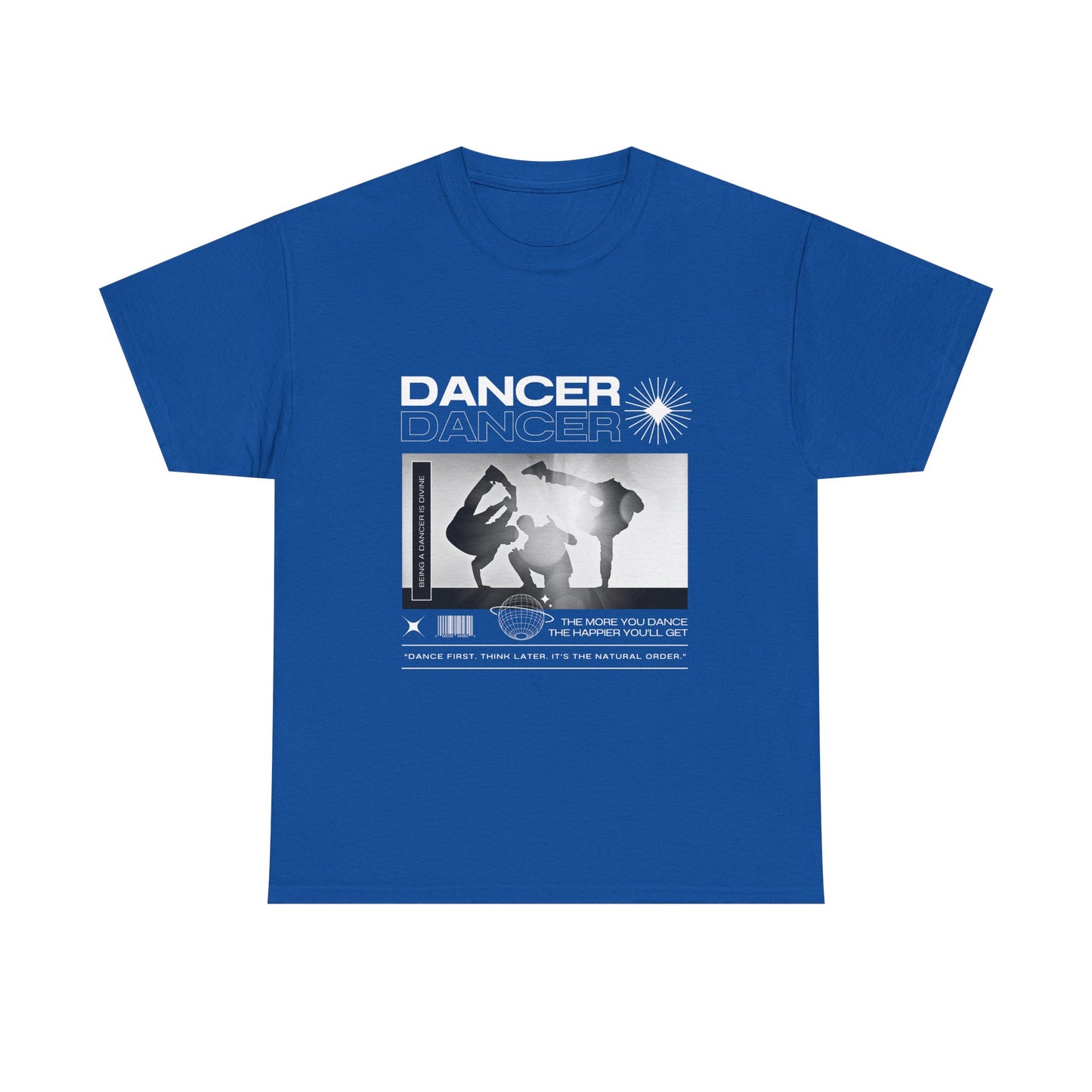“Dancer” Graphic with Breakdancer Streetwear-Inspired Design | Hip-Hop Dance T-Shirt for Men & Women | Unisex Heavy Cotton Tee