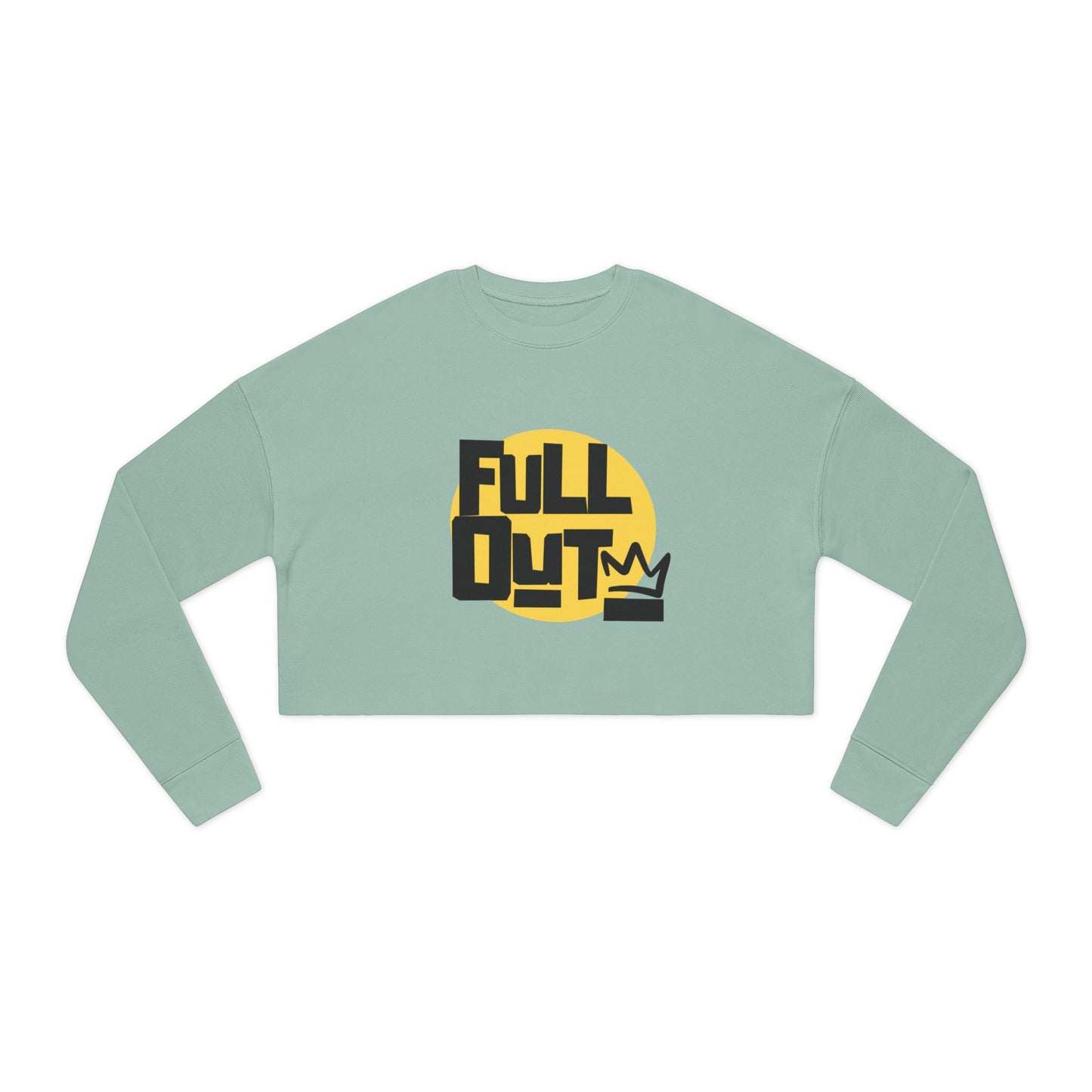 "Full Out" Women’s Cropped Dance Sweatshirt – Streetwear-Inspired Graphic | Bold Urban Style for Dancers & Performers