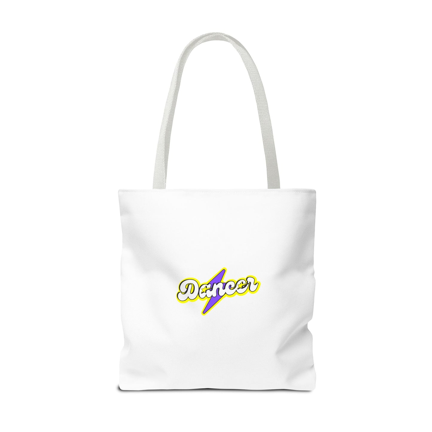 “Dancer” Superhero Graphic Canvas Tote Bag – Bold Dance Tote for Classes, Rehearsals & Everyday Use