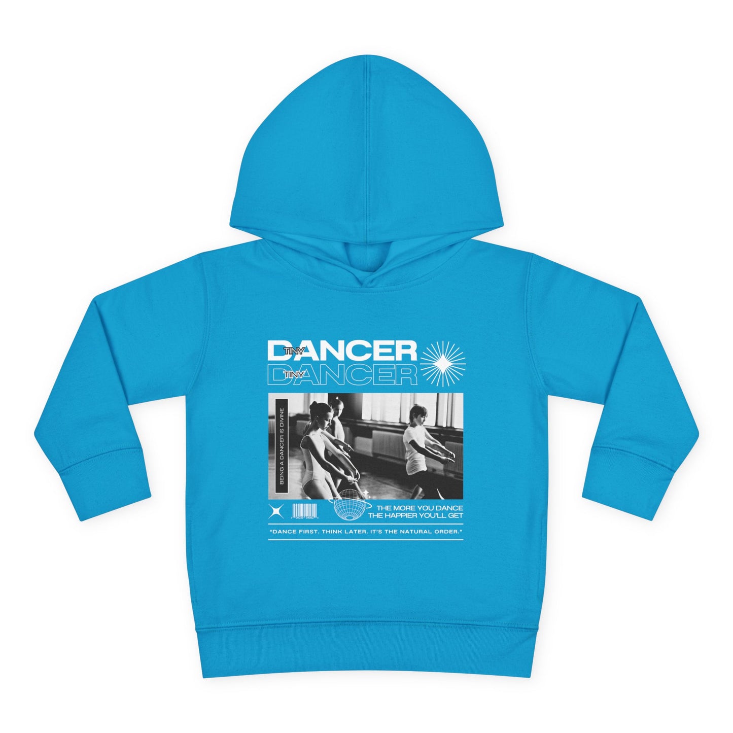 “Dancer” Toddler Pullover Hoodie – Streetwear-Inspired Ballet Class Graphic Sweatshirt for Kids”