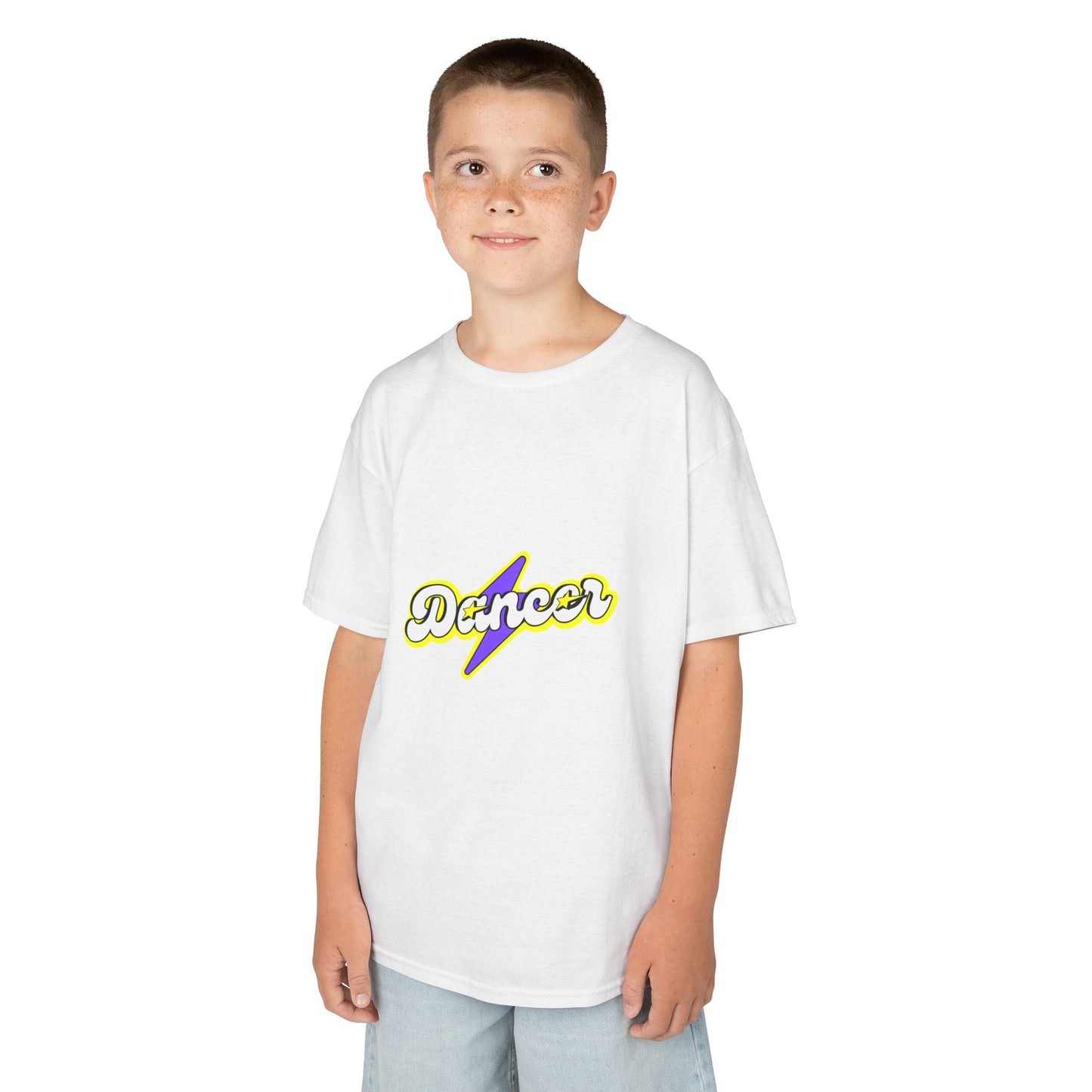 "Dancer" Youth Short Sleeve Tee – Superhero-Inspired Graphic Dance Shirt for Kids and Young Performers