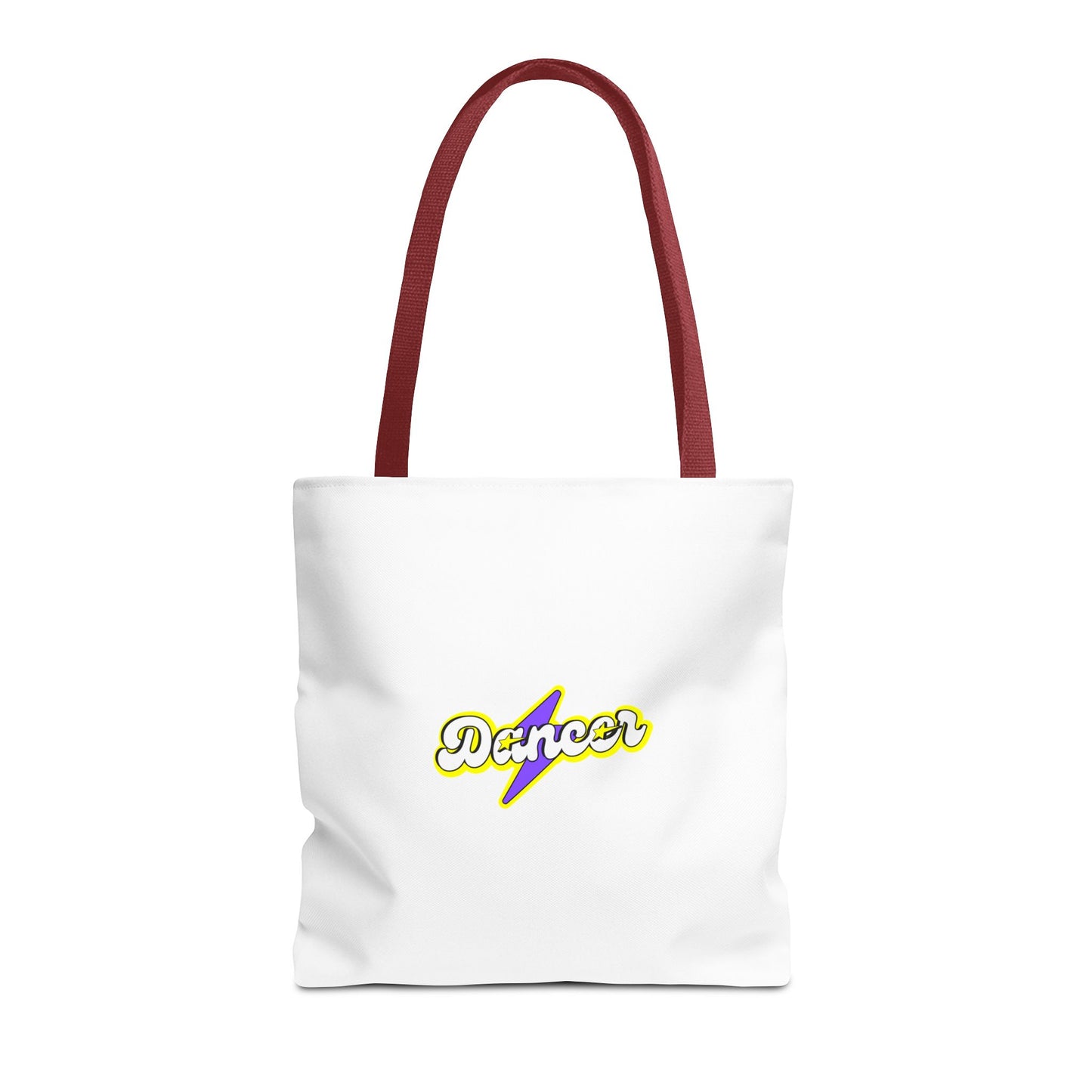“Dancer” Superhero Graphic Canvas Tote Bag – Bold Dance Tote for Classes, Rehearsals & Everyday Use