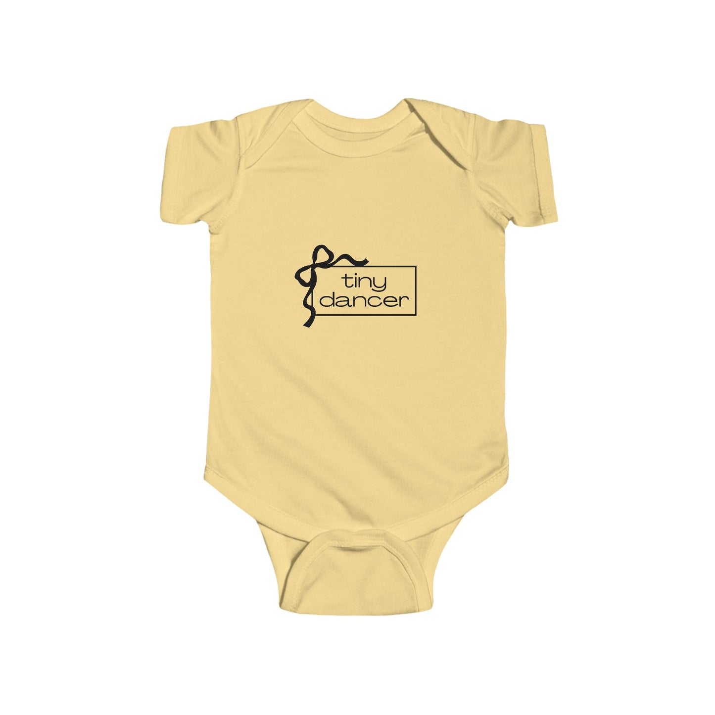 "Tiny Dancer" Infant Short Sleeve Bodysuit – Adorable Dance-Themed Baby One-Piece for Little Ballerinas and Future Movers
