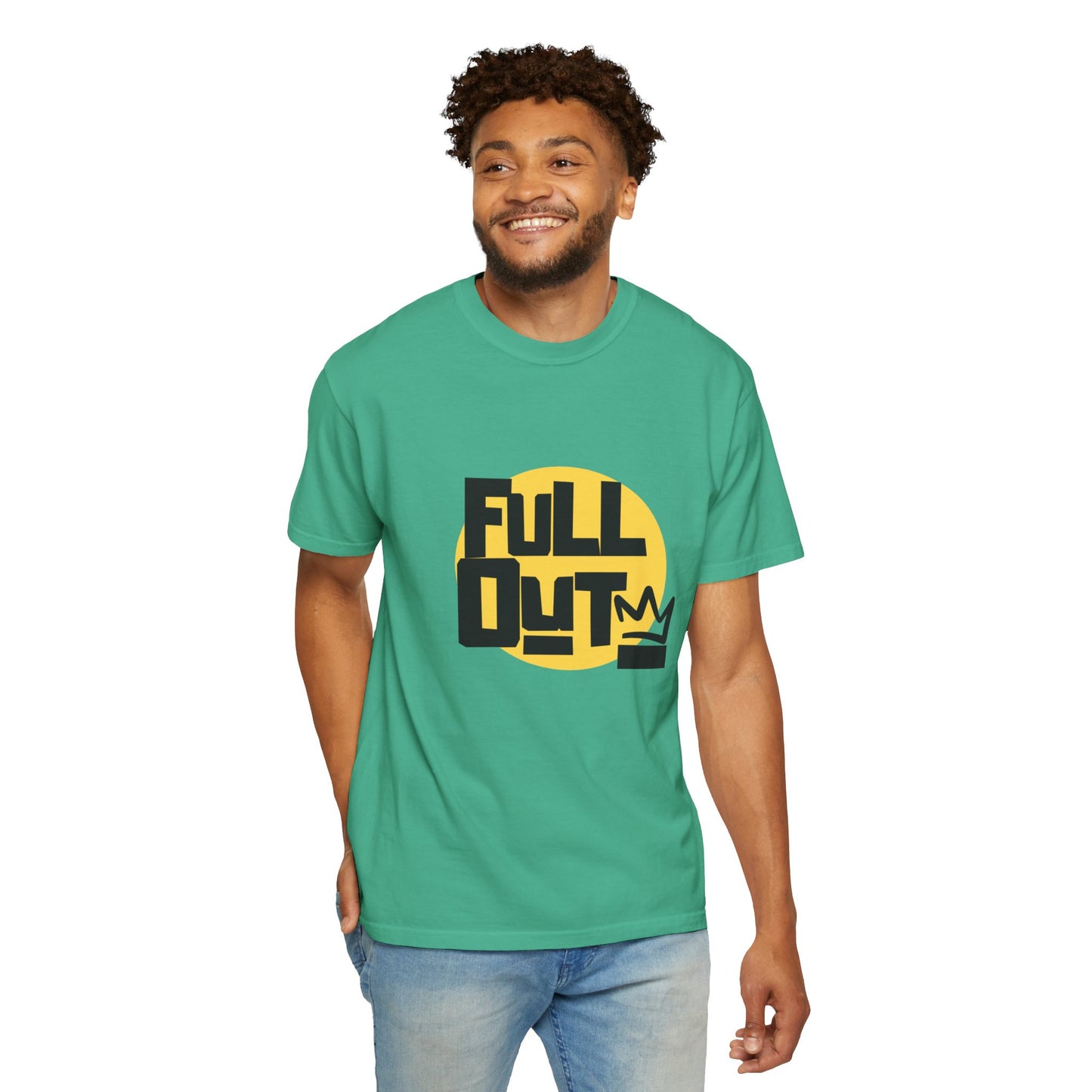 "Full Out" Unisex Garment-Dyed T-Shirt – Bold Streetwear-Inspired Dance Graphic Tee – Performance Shirt for Dancers & Hip Hop Enthusiasts