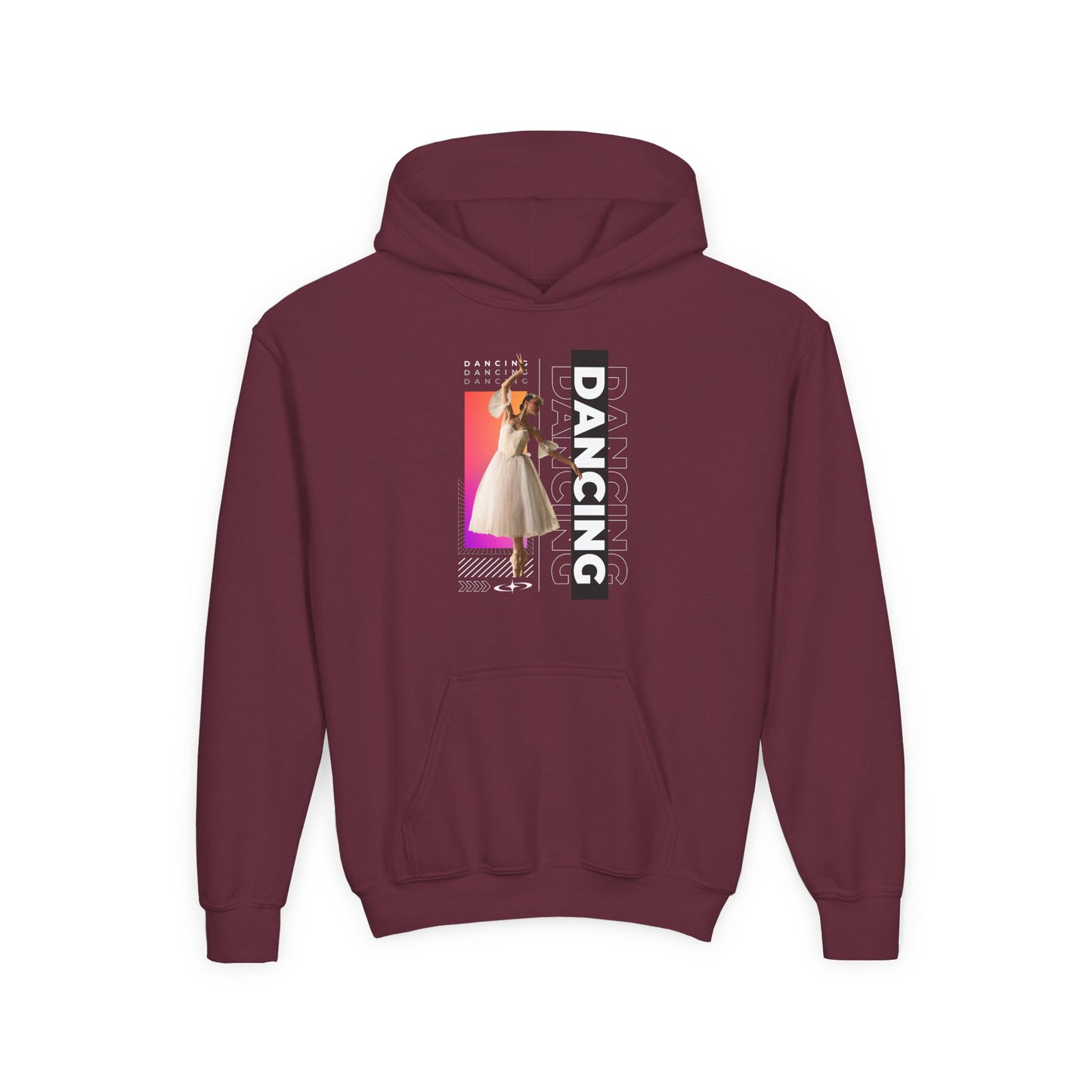 “Dancing” Female Dancer Streetwear Graphic | Unisex Youth Hoodie – Dance Hoodie for Kids & Young Performers