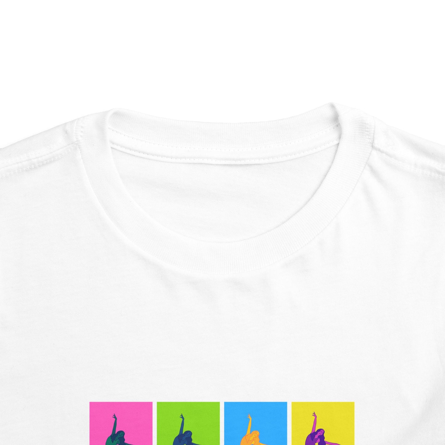 “Ballet" Toddler Short Sleeve T-Shirt – Pop Art Inspired Dance Graphic Tee for Kids