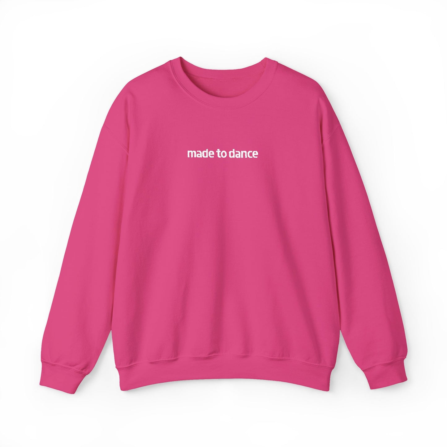 “Made to Dance" Unisex Heavy Blend™ Crewneck Sweatshirt – Embroidered Dance-Inspired Pullover for Adults & Kids