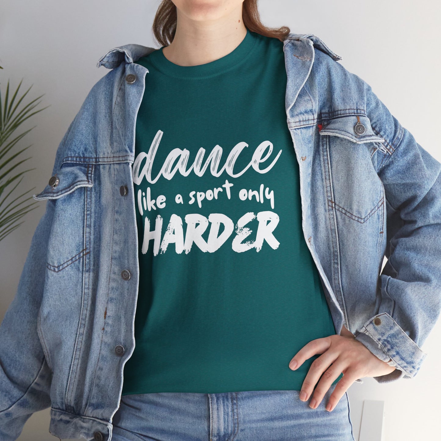 “Dance Like a Sport Only Harder” Unisex Heavy Cotton T-Shirt – Dance-Inspired Graphic Tee for Adults & Kids
