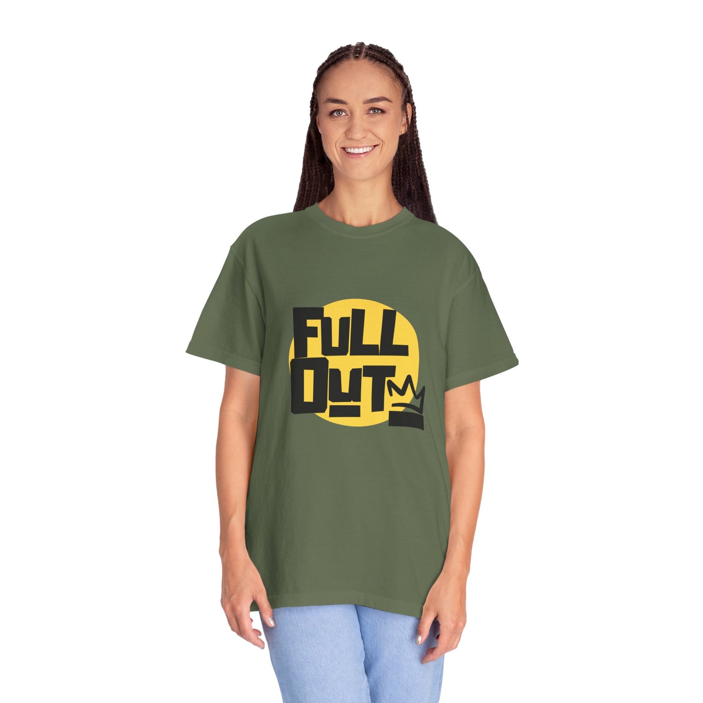 "Full Out" Unisex Garment-Dyed T-Shirt – Bold Streetwear-Inspired Dance Graphic Tee – Performance Shirt for Dancers & Hip Hop Enthusiasts