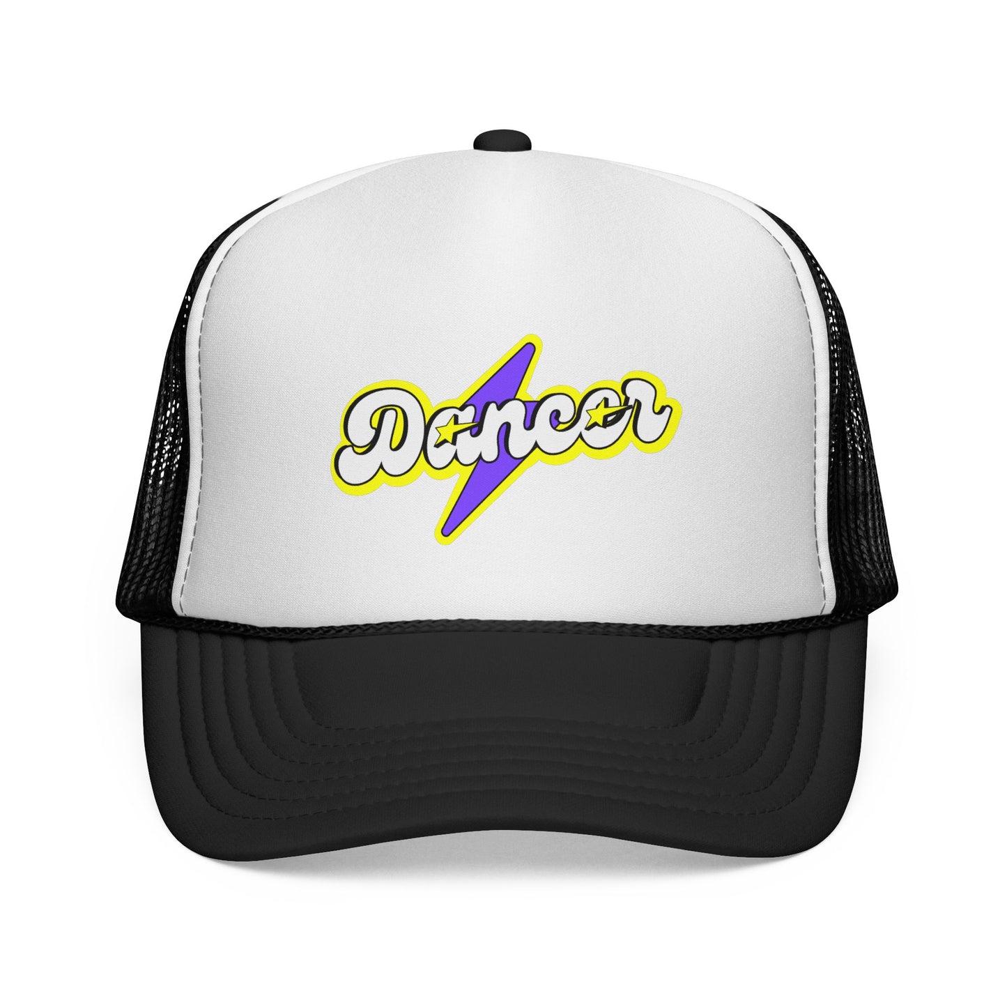 "Dancer" Superhero Graphic Trucker Hat – Bold Unisex Dance Hat with Comic Book Style for Dance Lovers