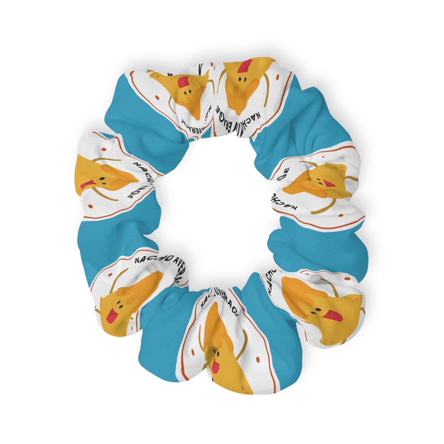 “Nacho Average Dancer” Scrunchie – Funny Dance Pun Hair Accessory with Cute Nacho Graphic