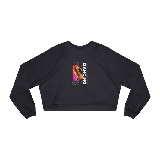 “Dancing” Female Dancer Streetwear Graphic | Ballet & Dance Sweatshirt for Dancers & Enthusiasts - Women’s Cropped Sweatshirt