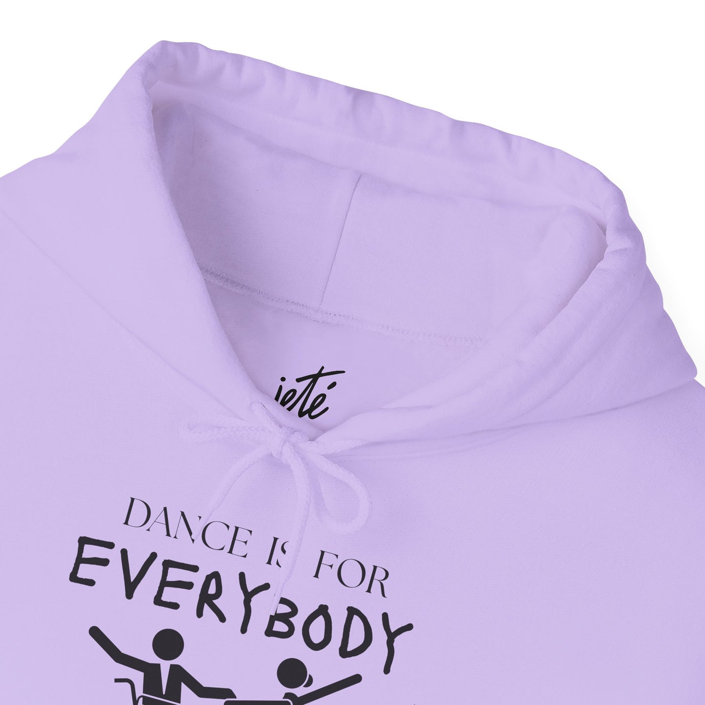 "Dance Is for Everybody" Unisex Hoodie – Inclusive Dance-Themed Hoodie for Teens and Adults with Personalization Option on Sleeve