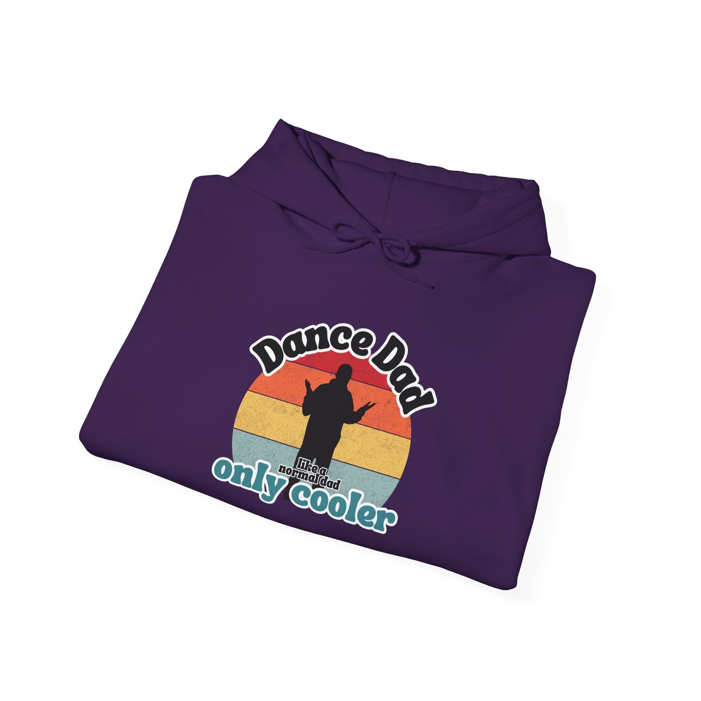 Dance Dad Retro Hoodie – Funny Unisex Heavy Blend™ Hooded Sweatshirt for Cool Dance Dads