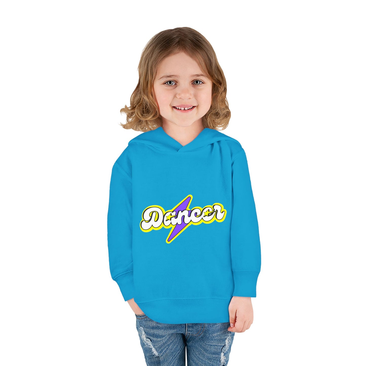 "Dancer" Superhero Toddler Pullover Fleece Hoodie – Cozy Dance-Themed Sweatshirt for Kids