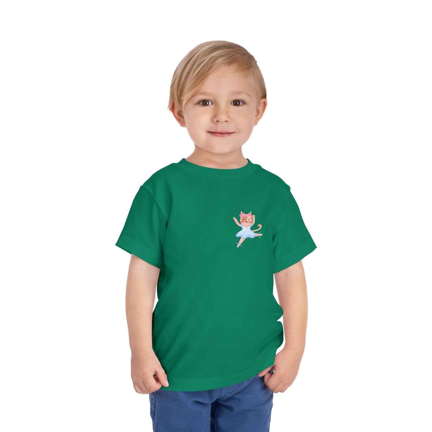 “Every Meow & Then I Dance” Adorable Dancing Cat Graphic | Cute Cat Dance T-Shirt for Toddlers & Little Ballet Lovers - Toddler Short Sleeve Tee