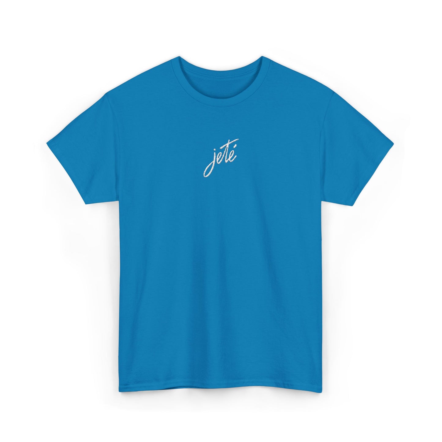 “Jeté” Official Embroidered Logo -Classic Dance Tee for Ballet & Dance Enthusiasts | Unisex Heavy Cotton™ T-Shirt