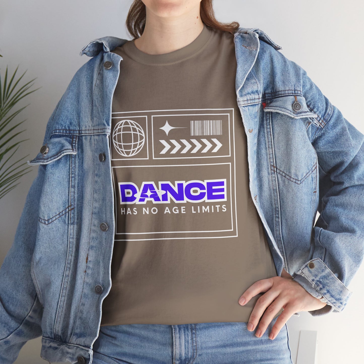 "Dance Has No Age Limits" Unisex Heavy Cotton T-Shirt – Streetwear Graphic Tee for Dancers of All Ages