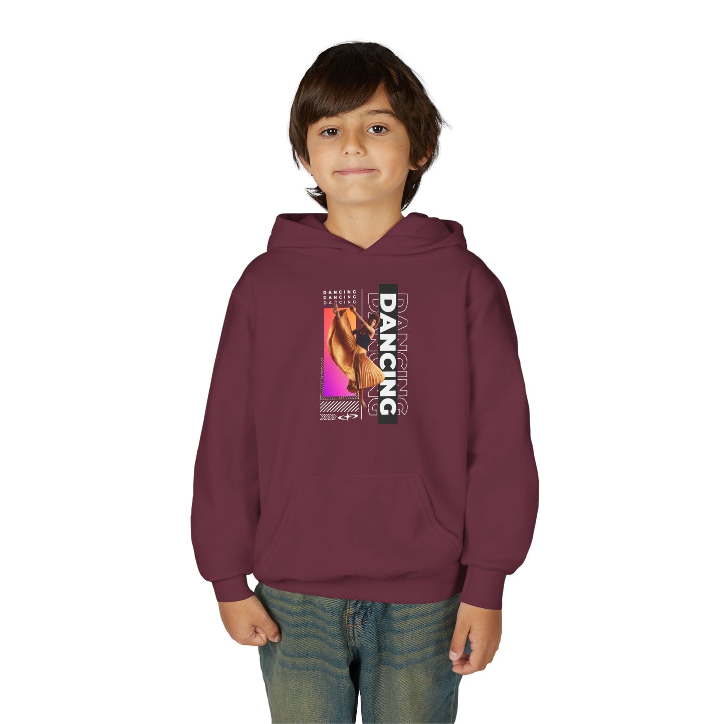 “Dancing” Female Dancer Streetwear Graphic | Unisex Youth Hoodie – Dance Hoodie for Kids & Young Performers