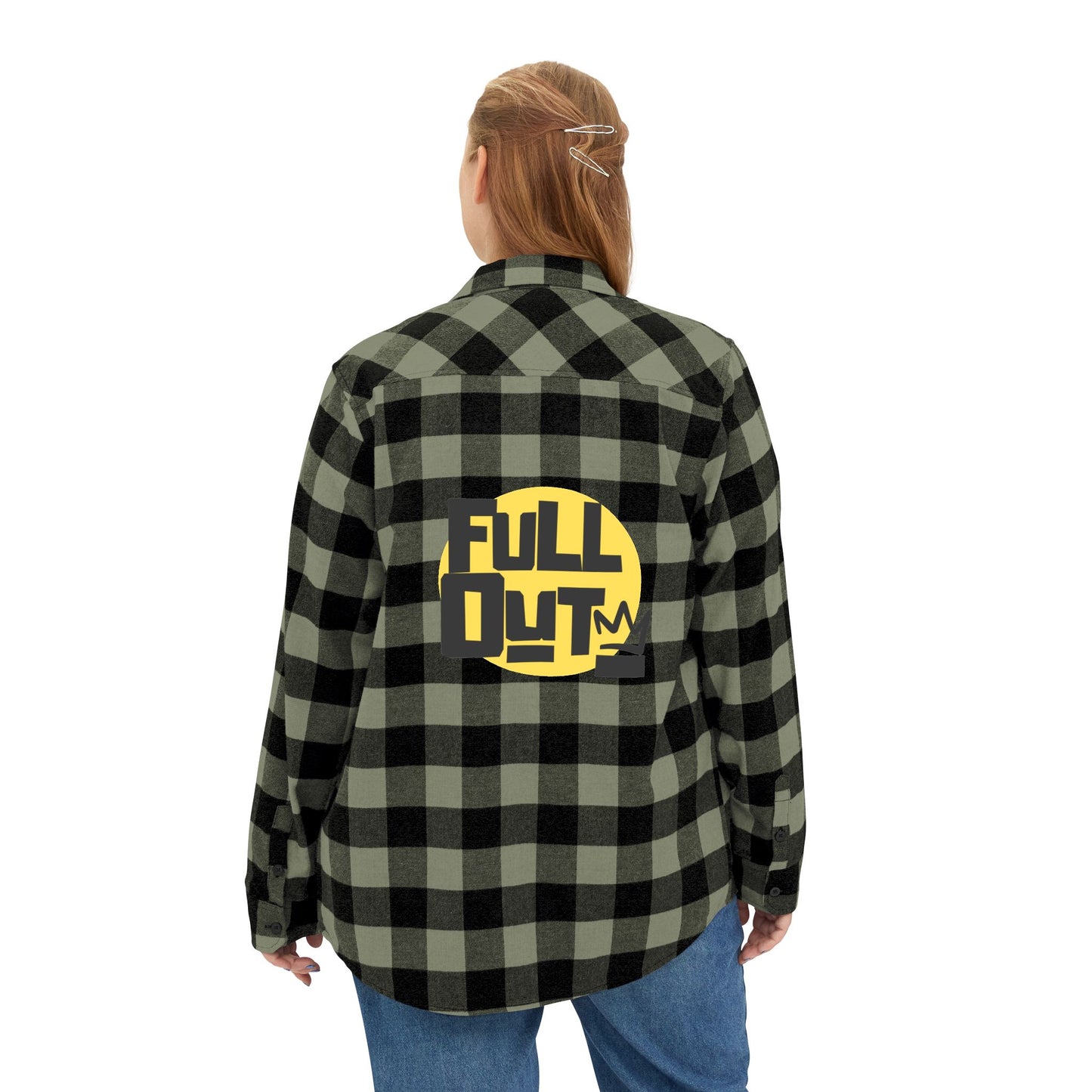 "Full Out" Flannel Shirt β Unisex Streetwear Style Button-Up from the Full Out Premium Collection