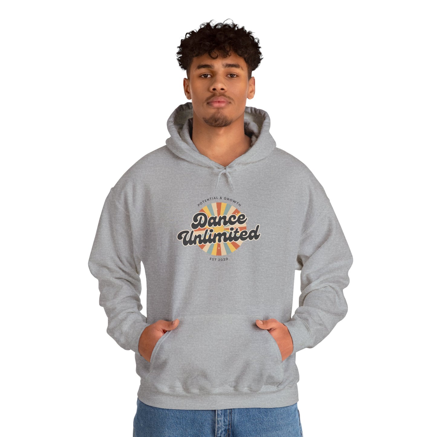"Dance Unlimited – Potential & Growth" Retro Unisex Hoodie Dance-Inspired Sweatshirt