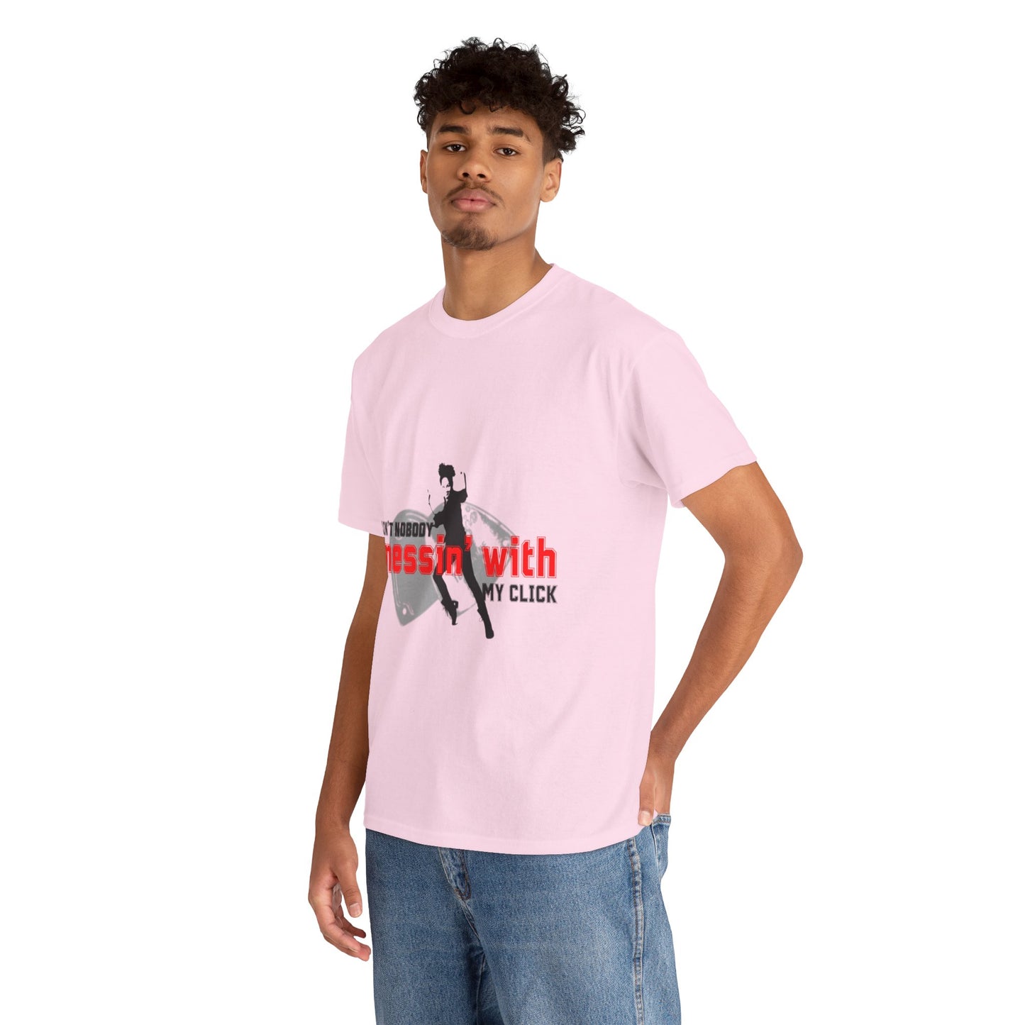 "Ain’t Nobody Messin’ With My Click" Tap Dance Tee – Unisex Heavy Cotton T-Shirt with Taps & Dancer Graphic