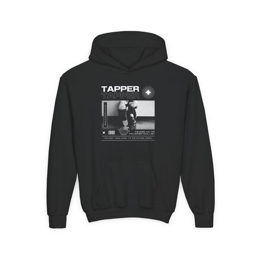 “Tapper” Tap Shoes Streetwear Graphic | Unisex Youth Hoodie – Tap Dance Hoodie for Kids & Young Performers