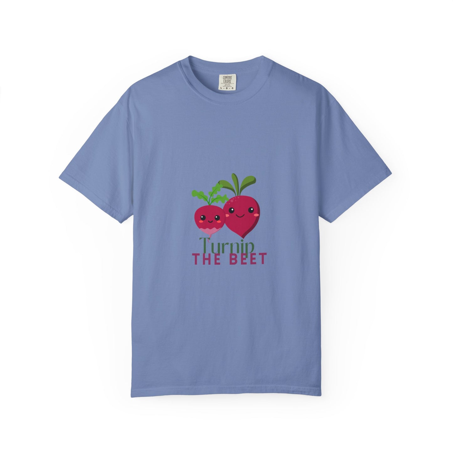 "Turnip the Beet" Unisex Garment-Dyed T-Shirt – Cute Veggie Dance Pun Graphic Tee – Funny Foodie Shirt for Dancers & Music Lovers