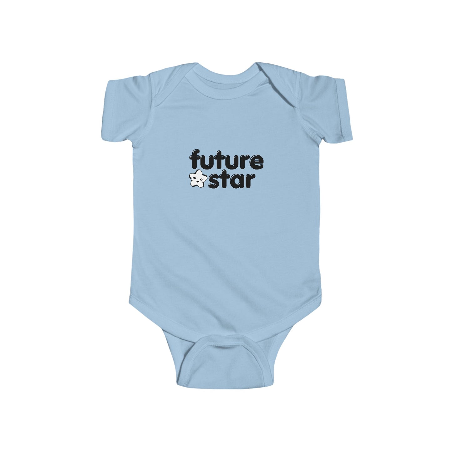 "Future Star” Infant Short Sleeve Bodysuit - Cute Danced-Themed Baby One-Piece for Little Performers and Rising Stars
