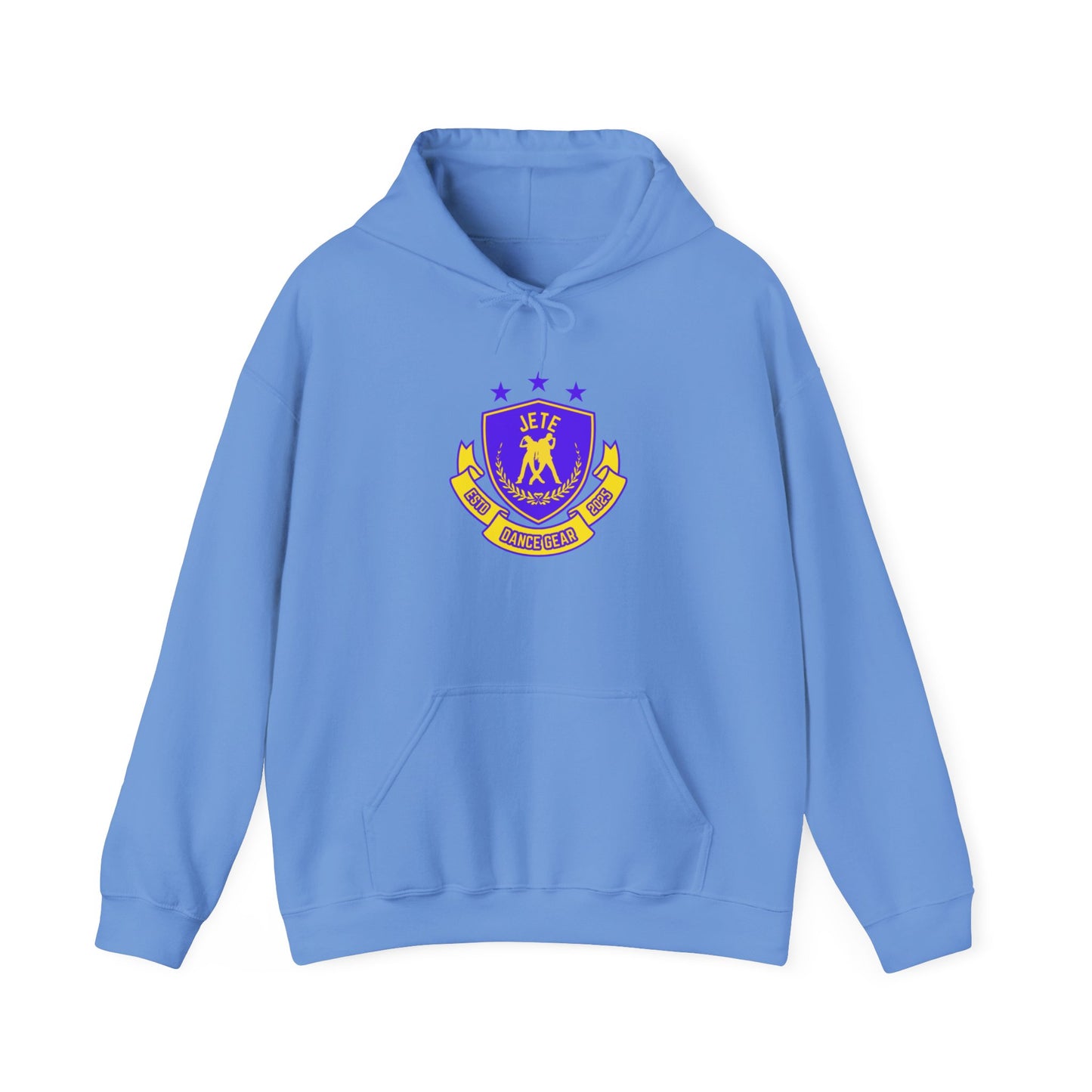 "Jeté Dance Gear" Unisex Hooded Sweatshirt – Collegiate Style Dance Hoodie for Dancers & Dance Lovers
