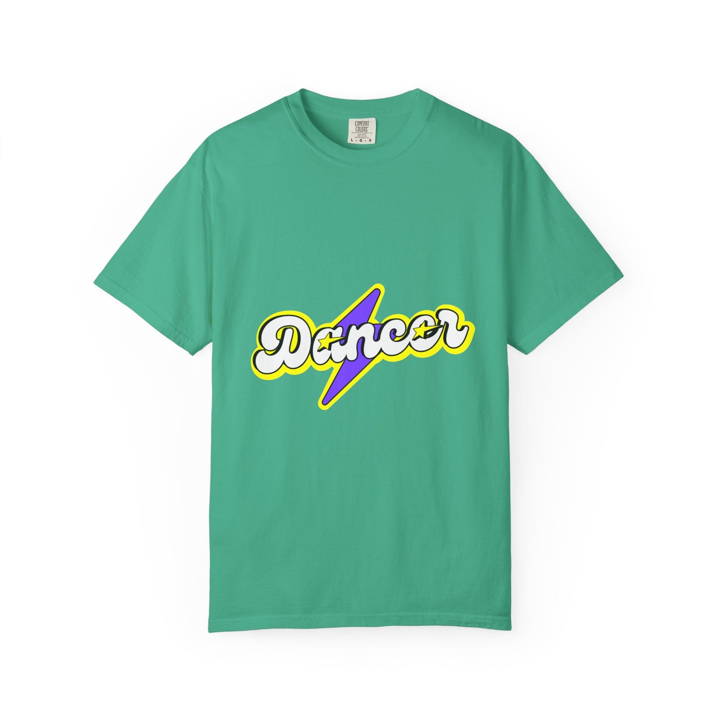 "Dancer" Unisex Garment-Dyed T-Shirt – Superhero-Style Bold Graphic Tee – Dance Power Shirt for Performers & Movers