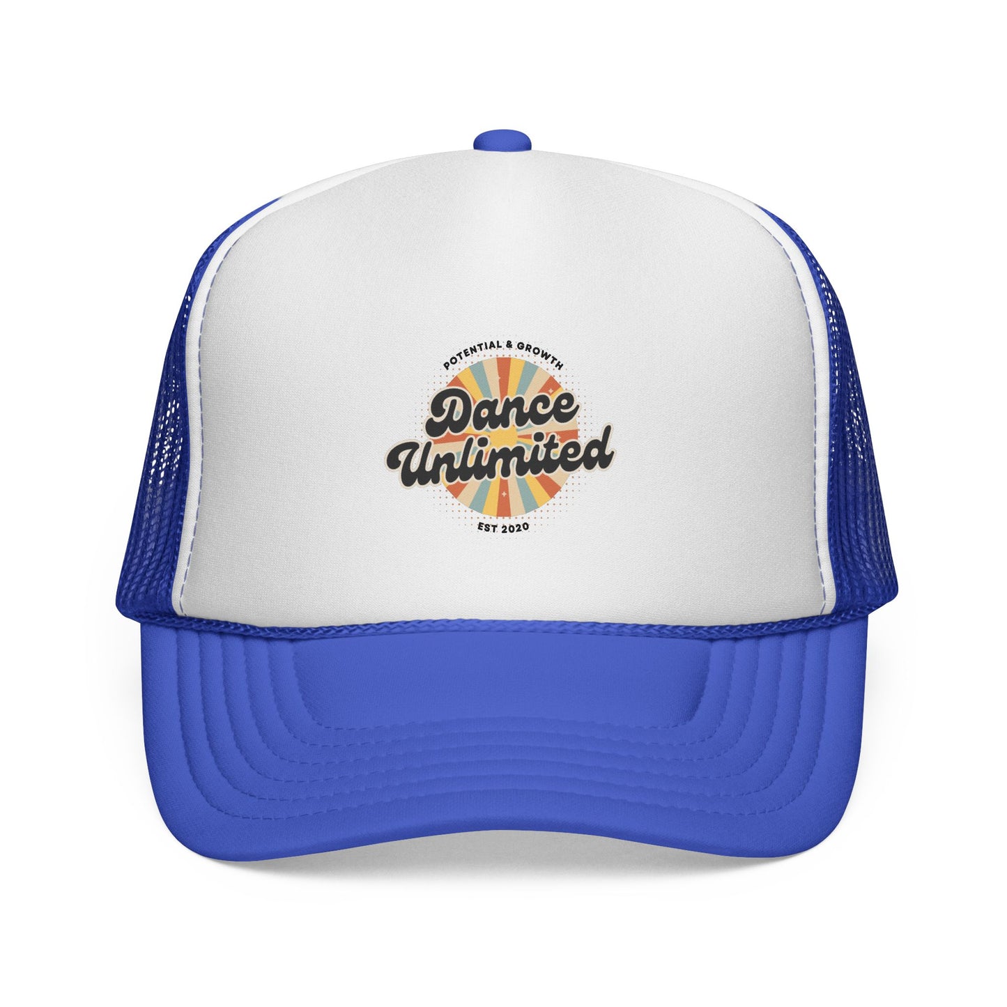 "Dance Unlimited, Potential & Growth" Trucker Hat – Retro Style Graphic Cap for Dancers | Unisex Dance-Themed Hat