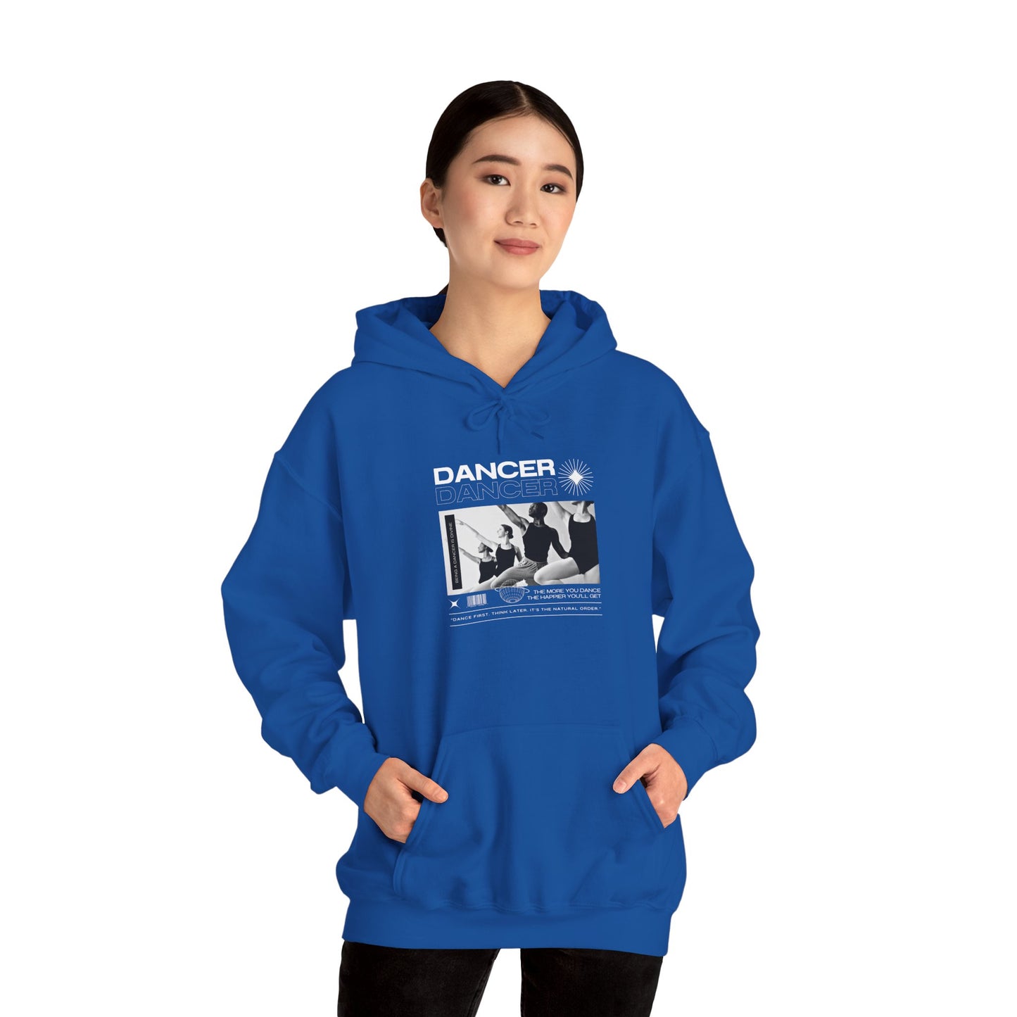“Dancer” Young Ballet Dancers at the Barre Graphic | Streetwear-Inspired Ballet Hoodie for Dance Enthusiasts - Unisex Heavy Blend™ Hooded Sweatshirt