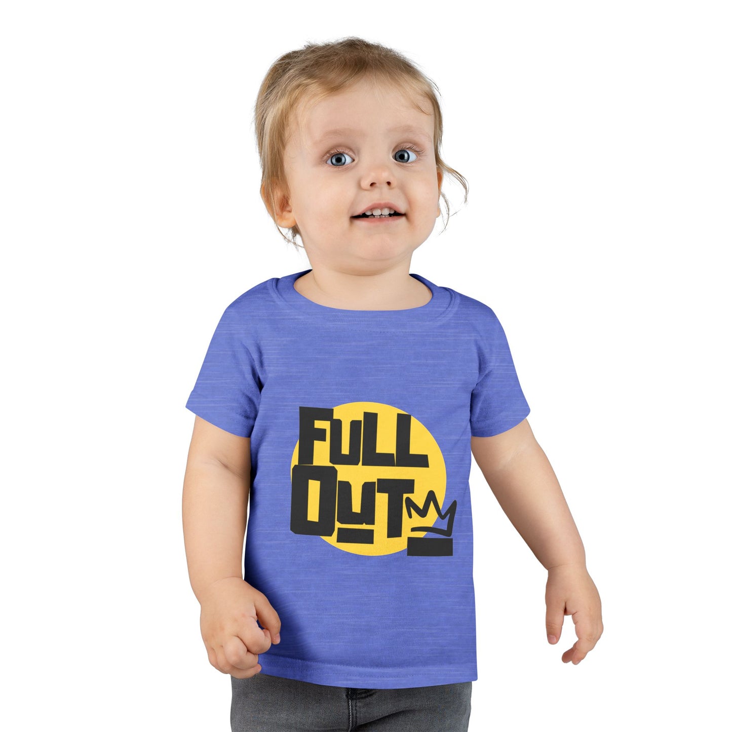 "Full Out" Toddler Dance T-Shirt – Bold Streetwear-Inspired Graphic Short Sleeve Tee for Kids