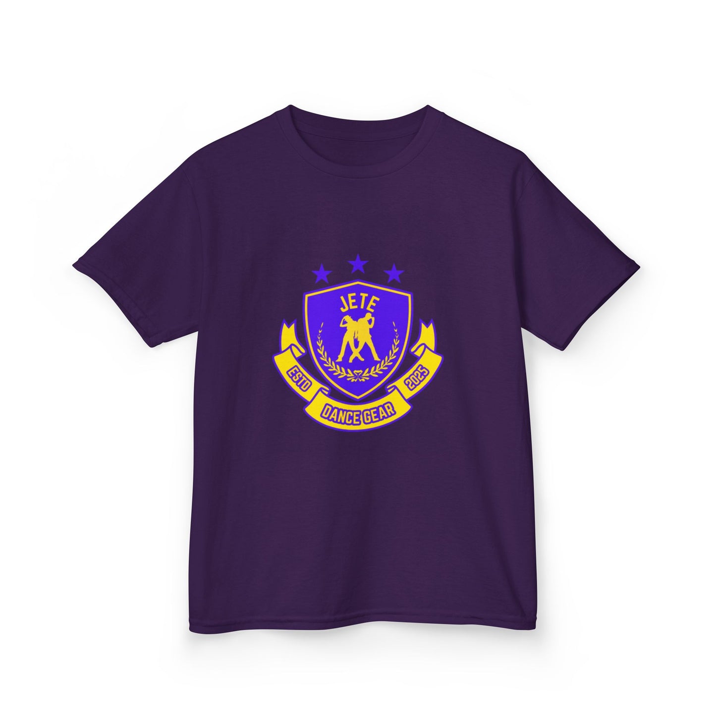 "Jeté Dance Gear" Youth Short Sleeve Tee – Collegiate-Inspired Dancer Graphic Shirt for Kids