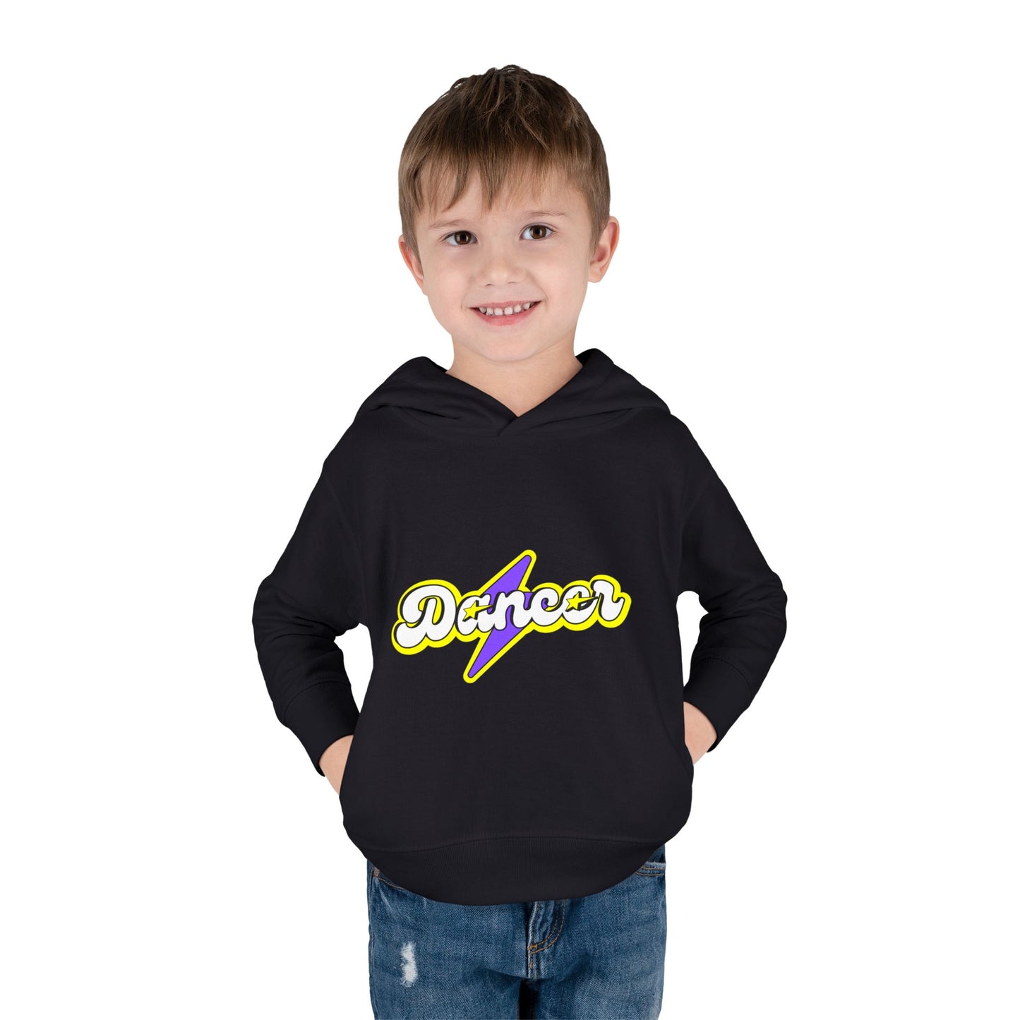 "Dancer" Superhero Toddler Pullover Fleece Hoodie – Cozy Dance-Themed Sweatshirt for Kids
