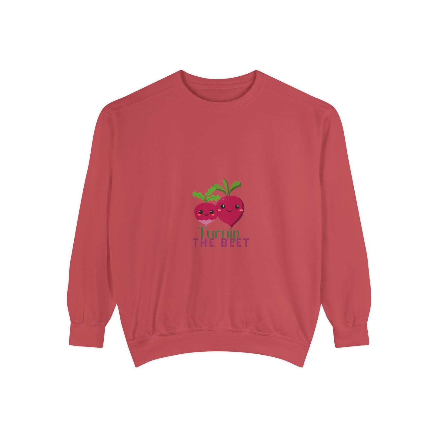 "Turnip the Beet" Unisex Lightweight Crewneck Sweatshirt – Fun Dance Pun Pullover with Cute Pepper Graphic for Dancers & Music Fans