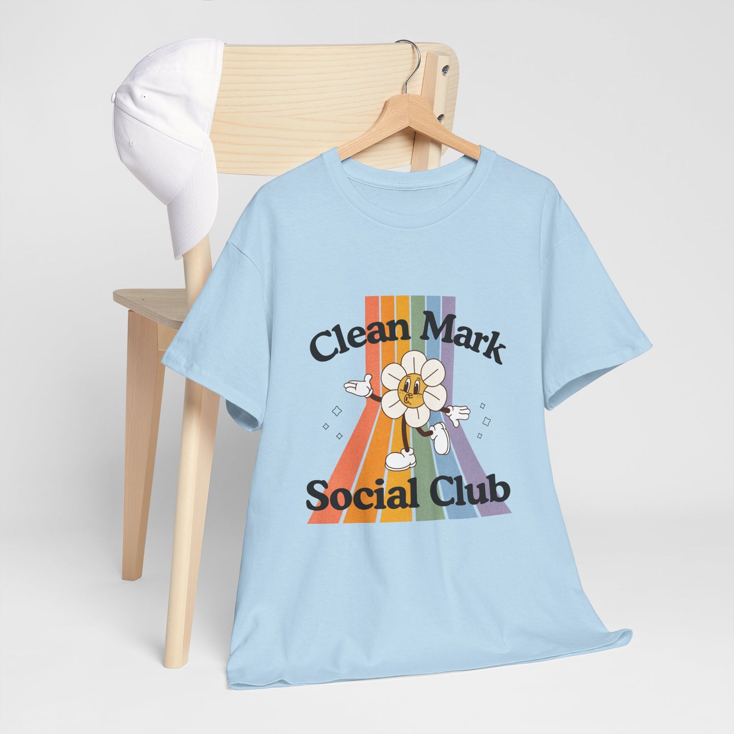 “Clean Mark Social Club” Unisex Heavy Cotton T-Shirt – Streetwear-Inspired Dance Graphic Tee for Adults & Kids