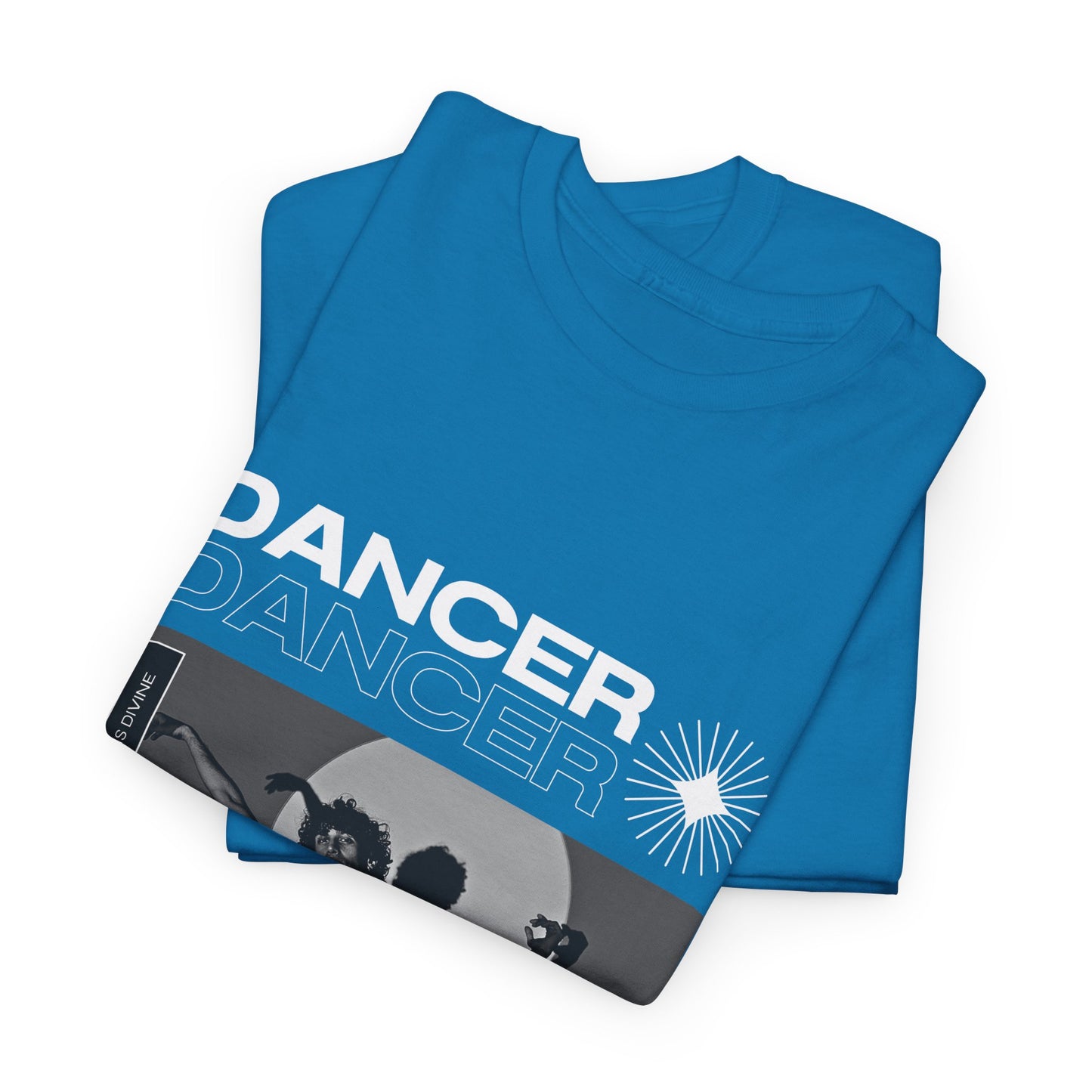 "Dancer" Spotlight Contemporary Dance Graphic Unisex Heavy Cotton Tee – Streetwear-Inspired Dance T-Shirt for Performers & Dance Lovers