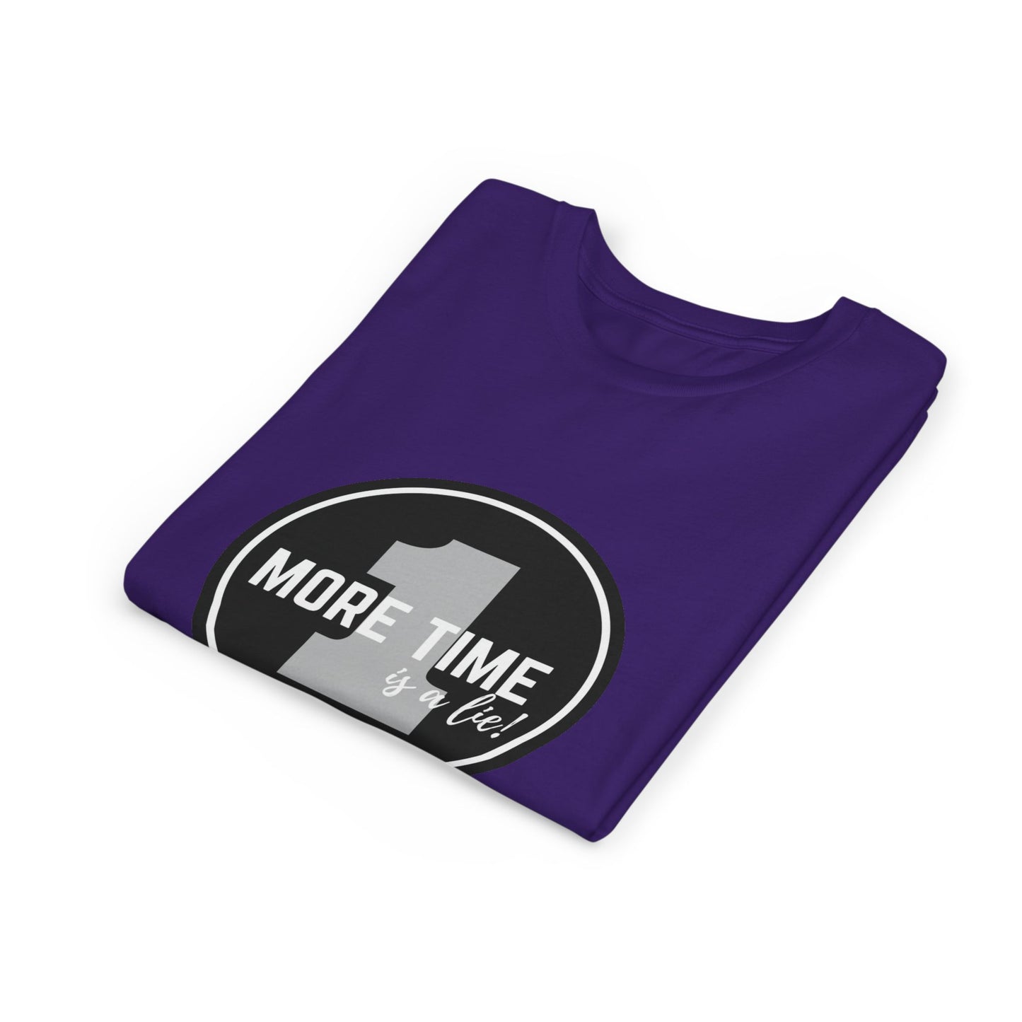 “One More Time is a Lie” Bold Emblem Dancer Graphic T-Shirt for Kids – Funny Dance Rehearsal Shirt - Youth Dance Tee