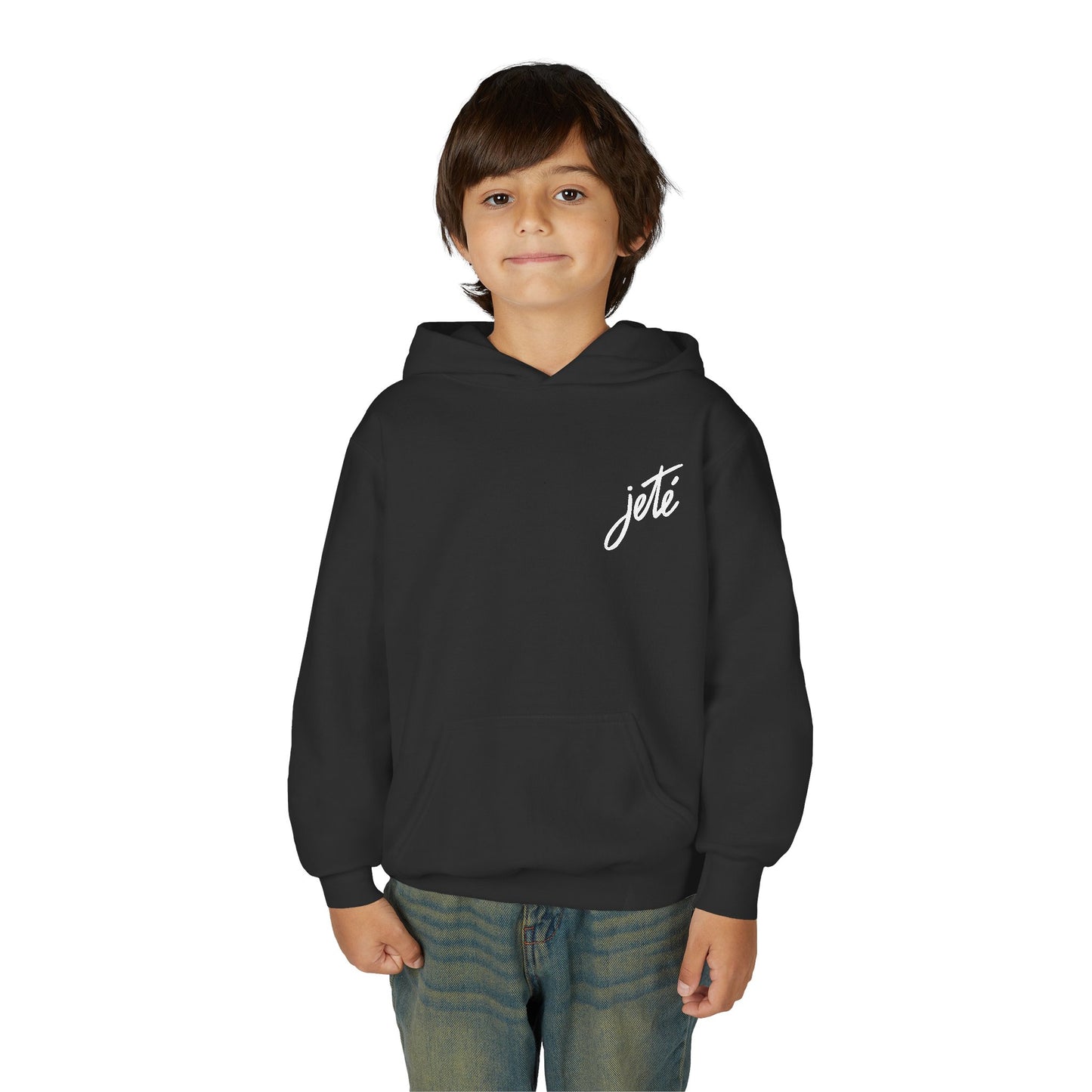 “Jeté” Official Embroidered Logo - Unisex Youth Hoodie | Classic Dance Hoodie for Kids & Young Ballet Enthusiasts