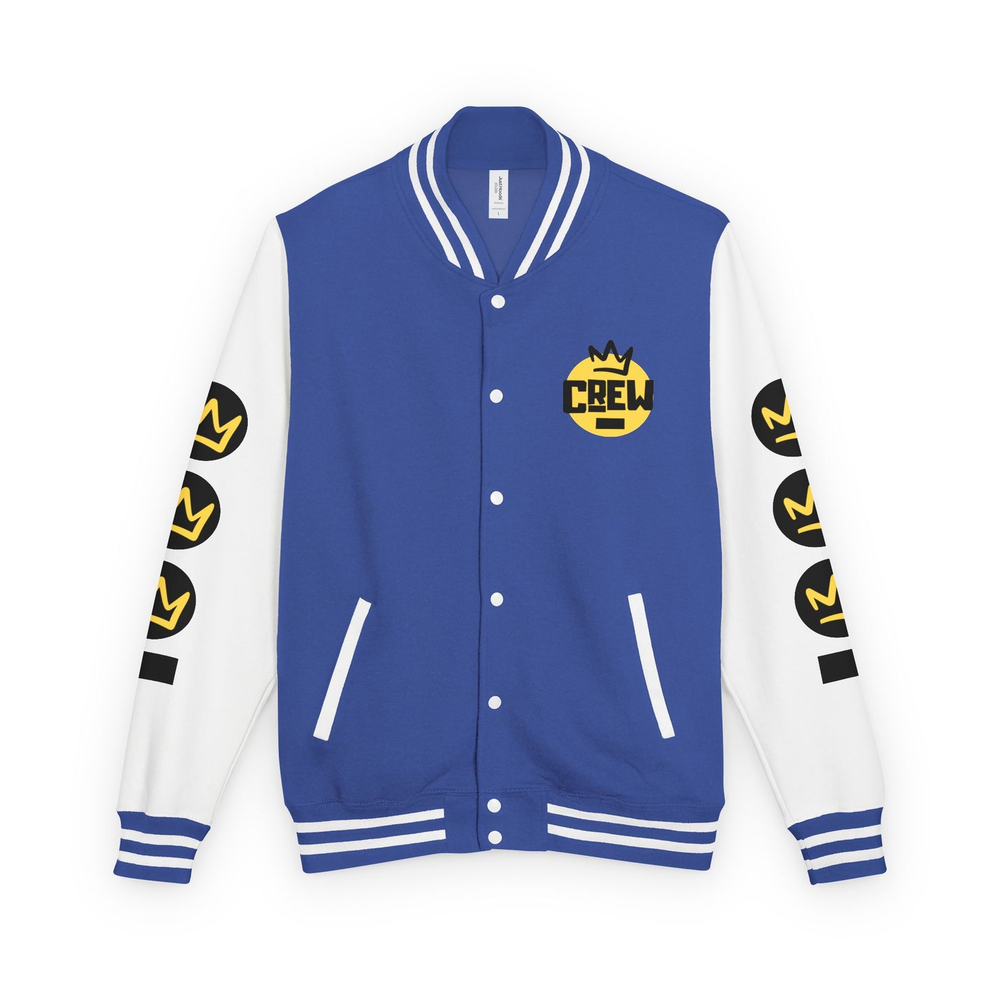 Full Out Premium Collection Letterman Jacket β Unisex Heavyweight Varsity Jacket with "Full Out" Back Graphic and "Crew" Front Design