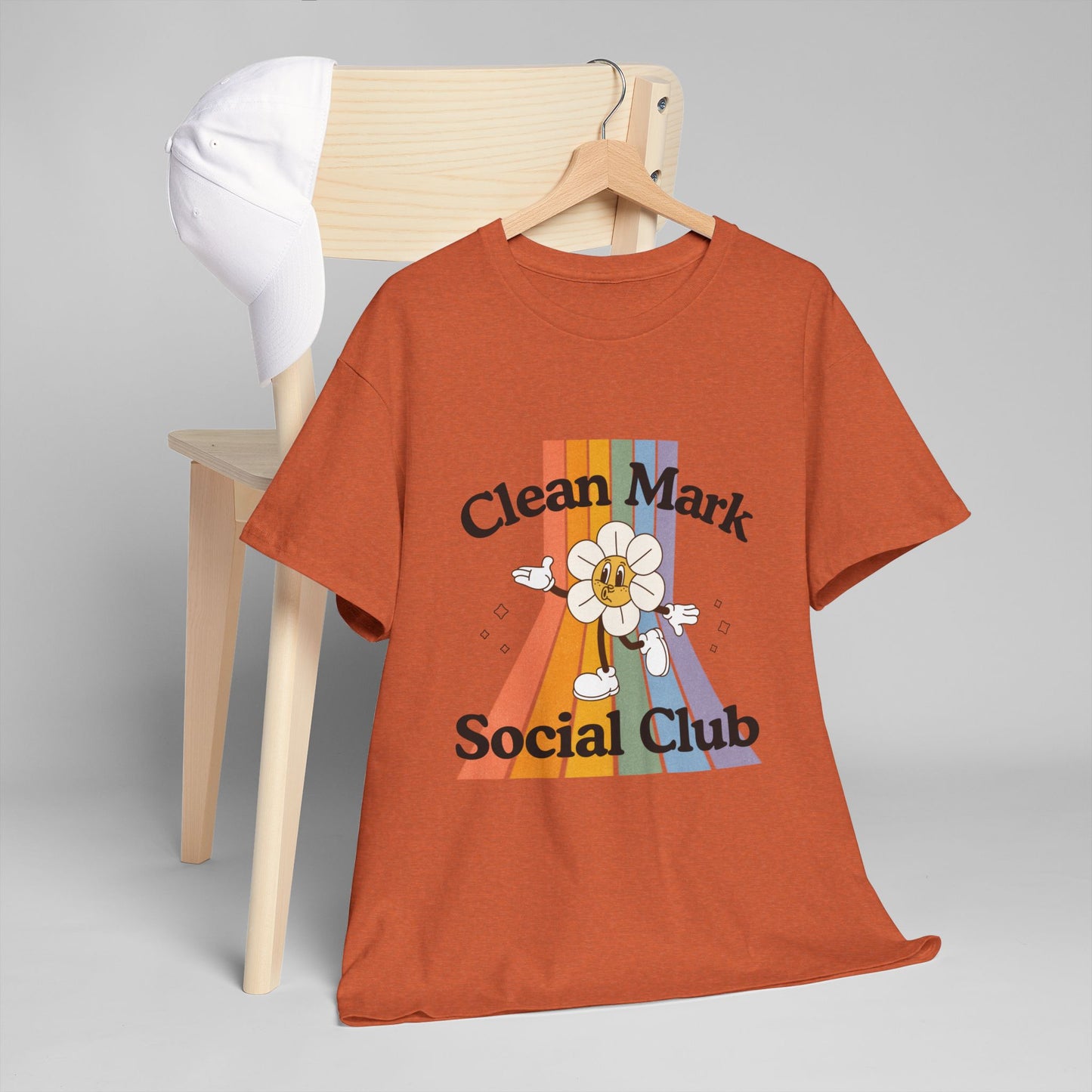 “Clean Mark Social Club” Unisex Heavy Cotton T-Shirt – Streetwear-Inspired Dance Graphic Tee for Adults & Kids