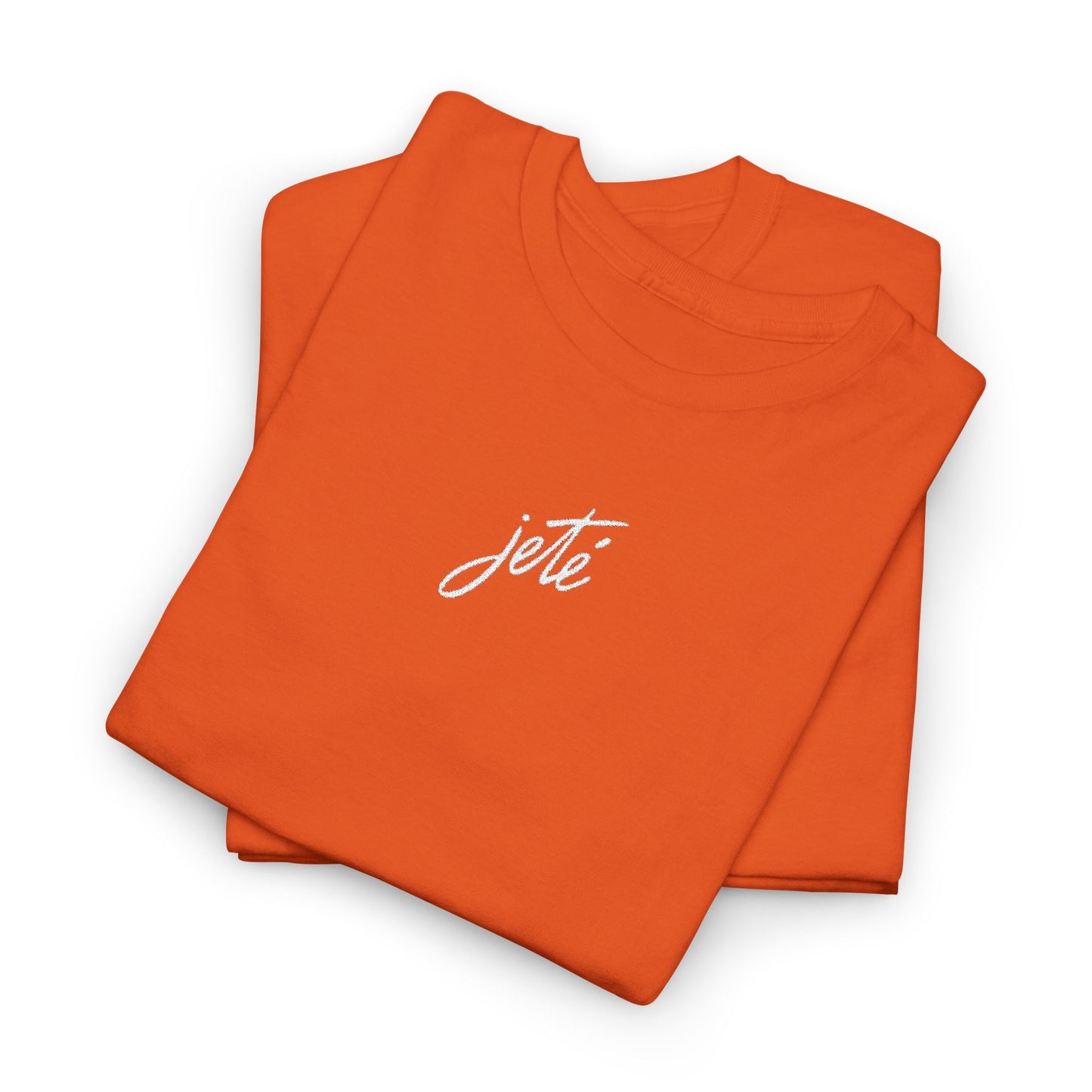 “Jeté” Official Embroidered Logo -Classic Dance Tee for Ballet & Dance Enthusiasts | Unisex Heavy Cotton™ T-Shirt