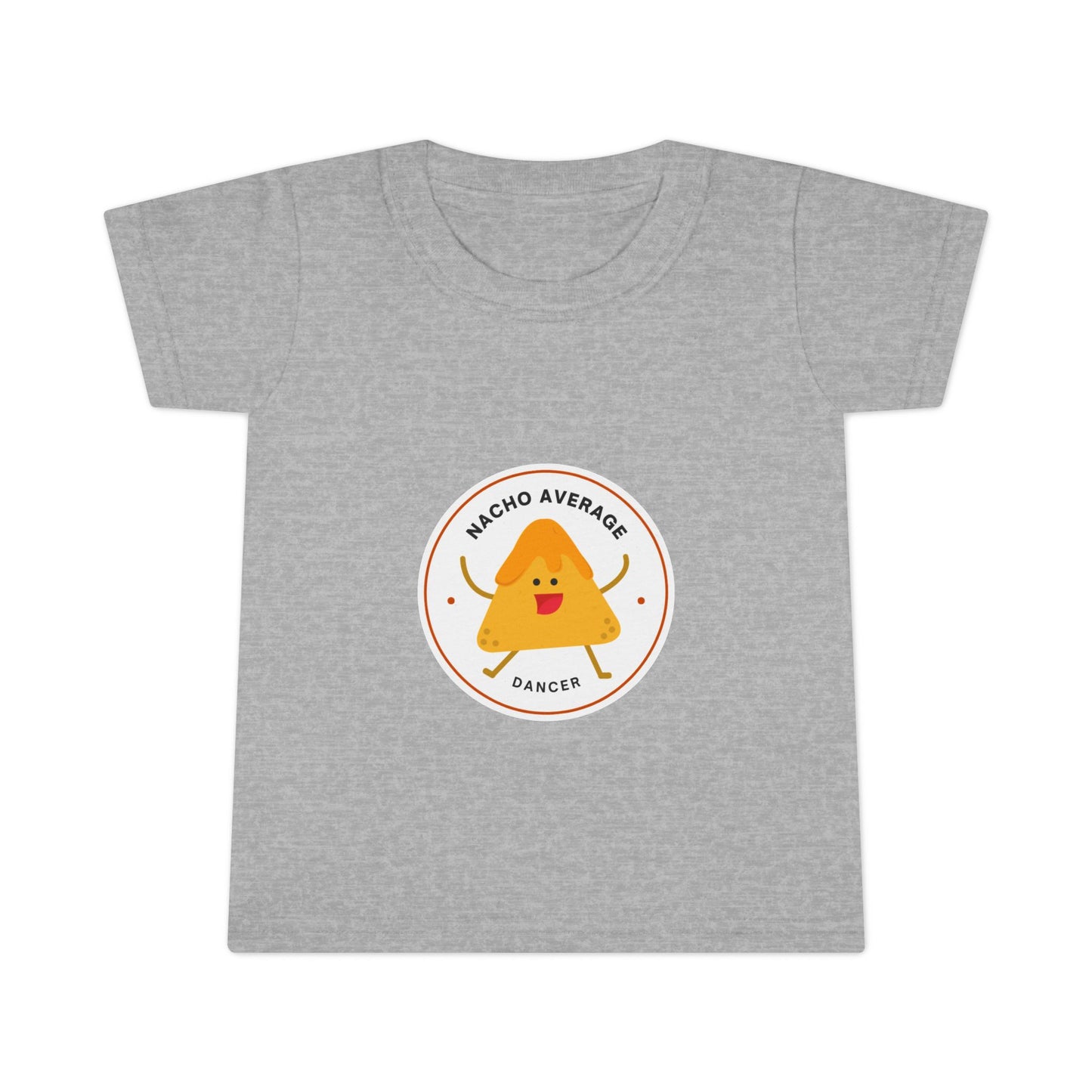 "Nacho Average Dancer" Toddler Dance T-Shirt – Cute Nacho Graphic Short Sleeve Tee for Kids