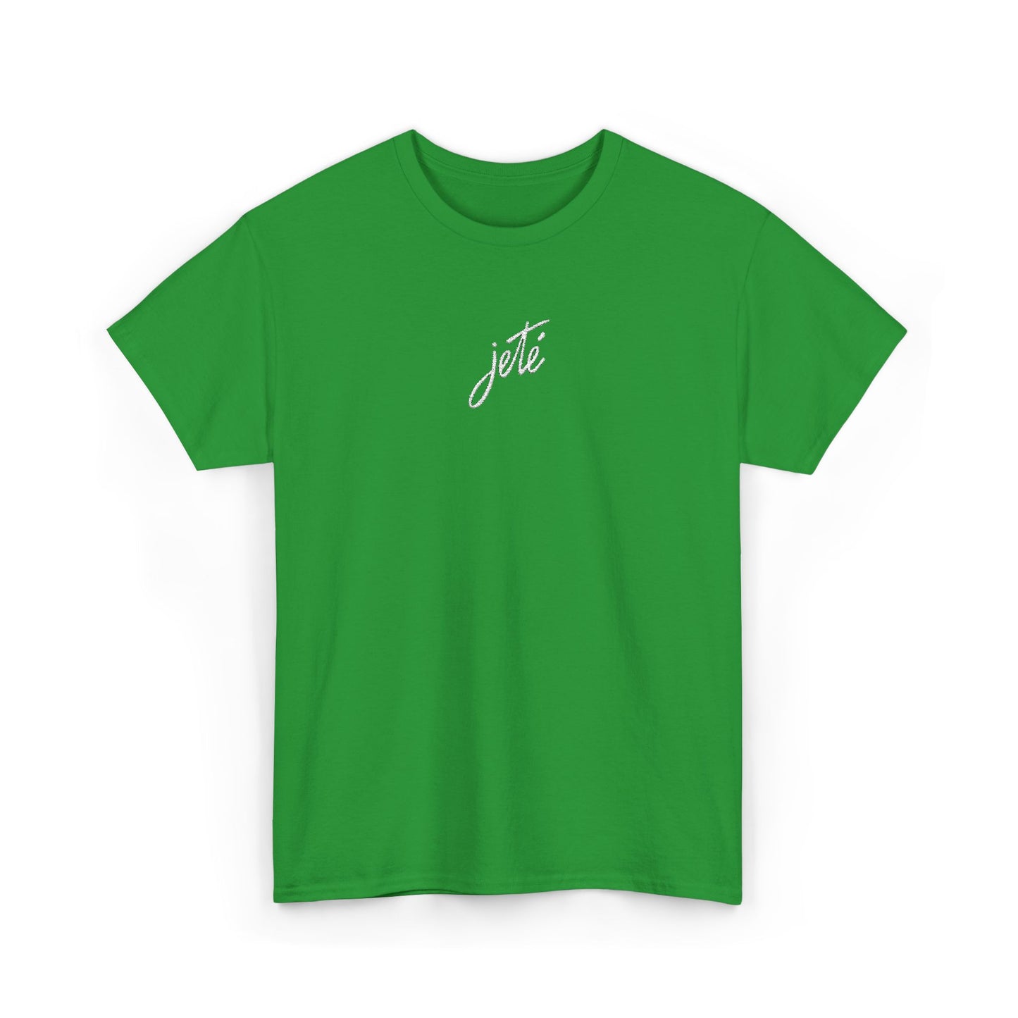 “Jeté” Official Embroidered Logo -Classic Dance Tee for Ballet & Dance Enthusiasts | Unisex Heavy Cotton™ T-Shirt