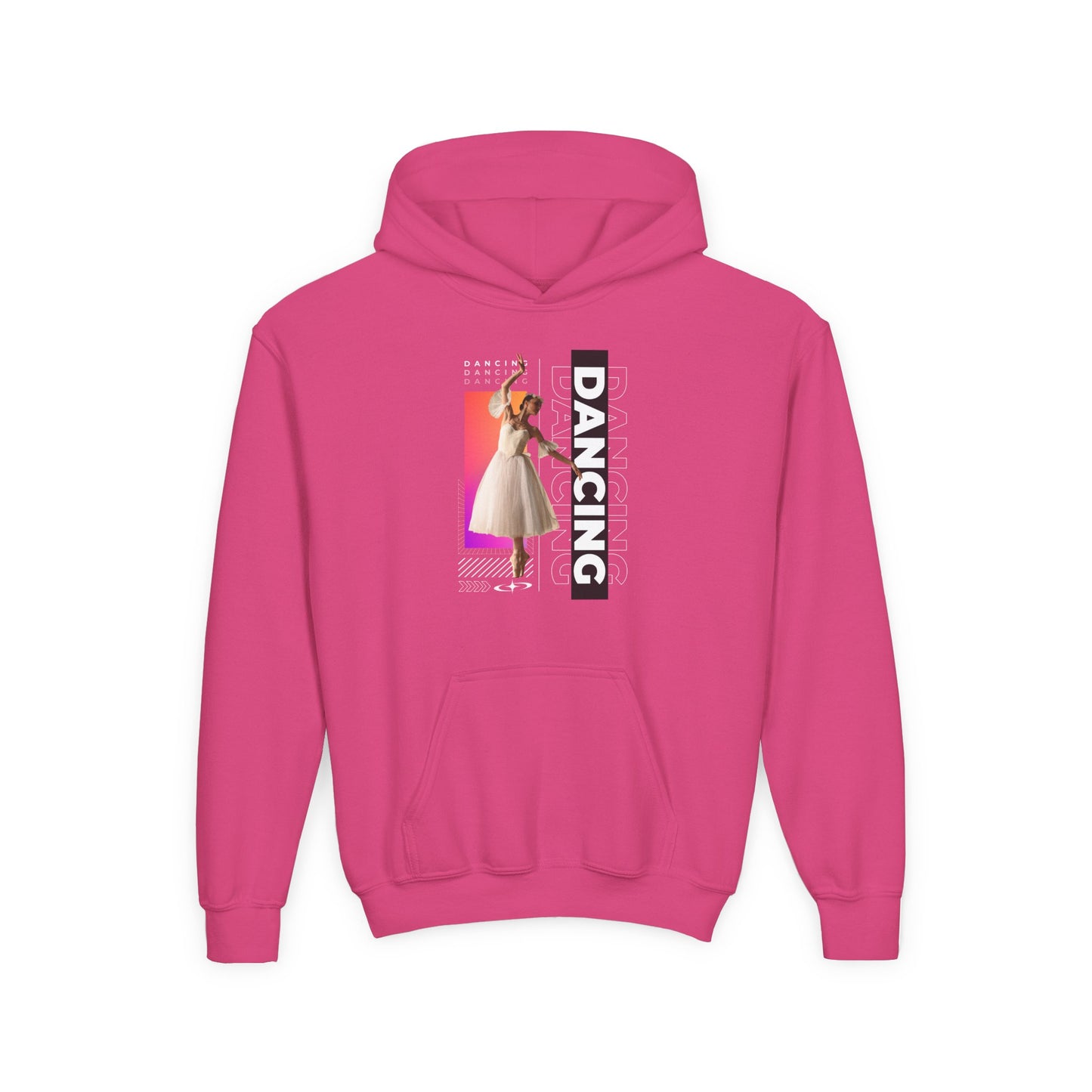 “Dancing” Female Dancer Streetwear Graphic | Unisex Youth Hoodie – Dance Hoodie for Kids & Young Performers
