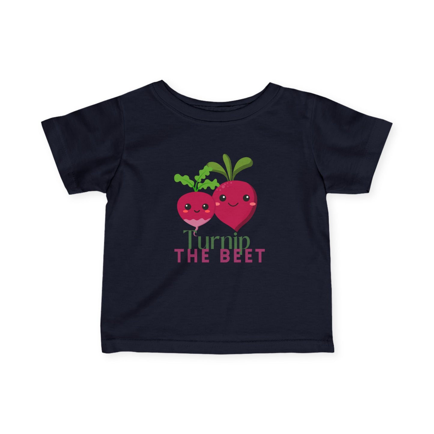 "Turnip the Beet" Cute Veggie Dance Infant Fine Jersey Tee – Funny Baby Dance T-Shirt with Adorable Pepper Graphic