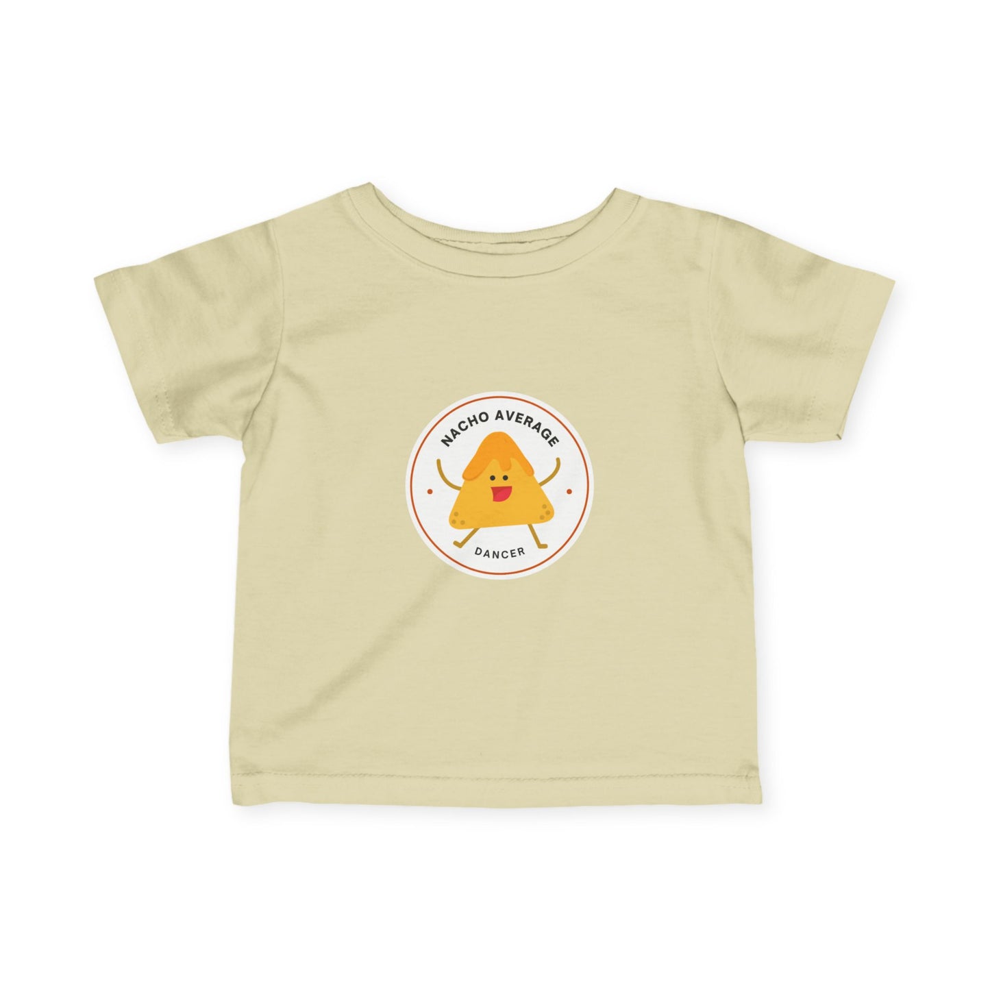 "Nacho Average Dancer" Infant Fine Jersey Tee – Funny Baby Dance T-Shirt with Cute Nacho Graphic for Tiny Movers