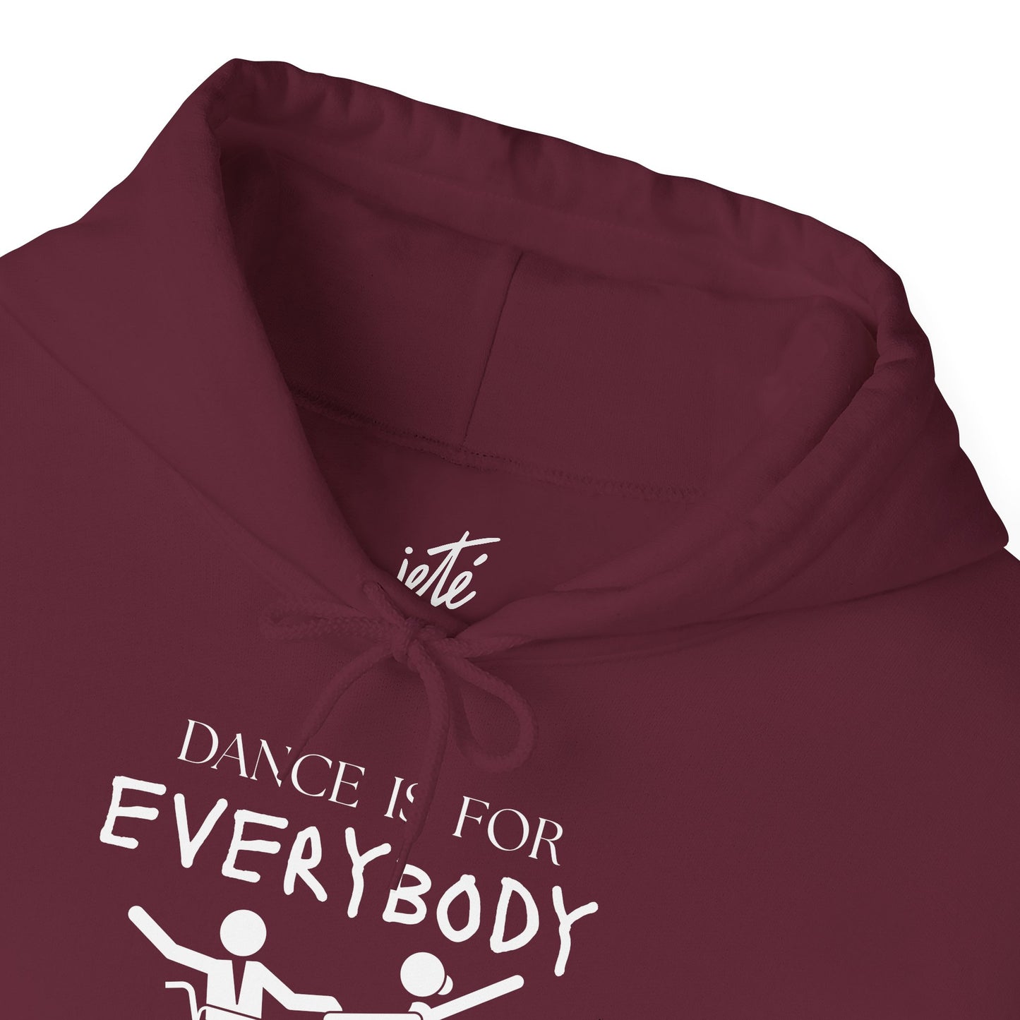 "Dance Is for Everybody" Unisex Hoodie – Inclusive Dance-Themed Hoodie for Teens and Adults with Personalization Option on Sleeve